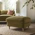 Daphnis Fudge Velvet Sofa, Footstool