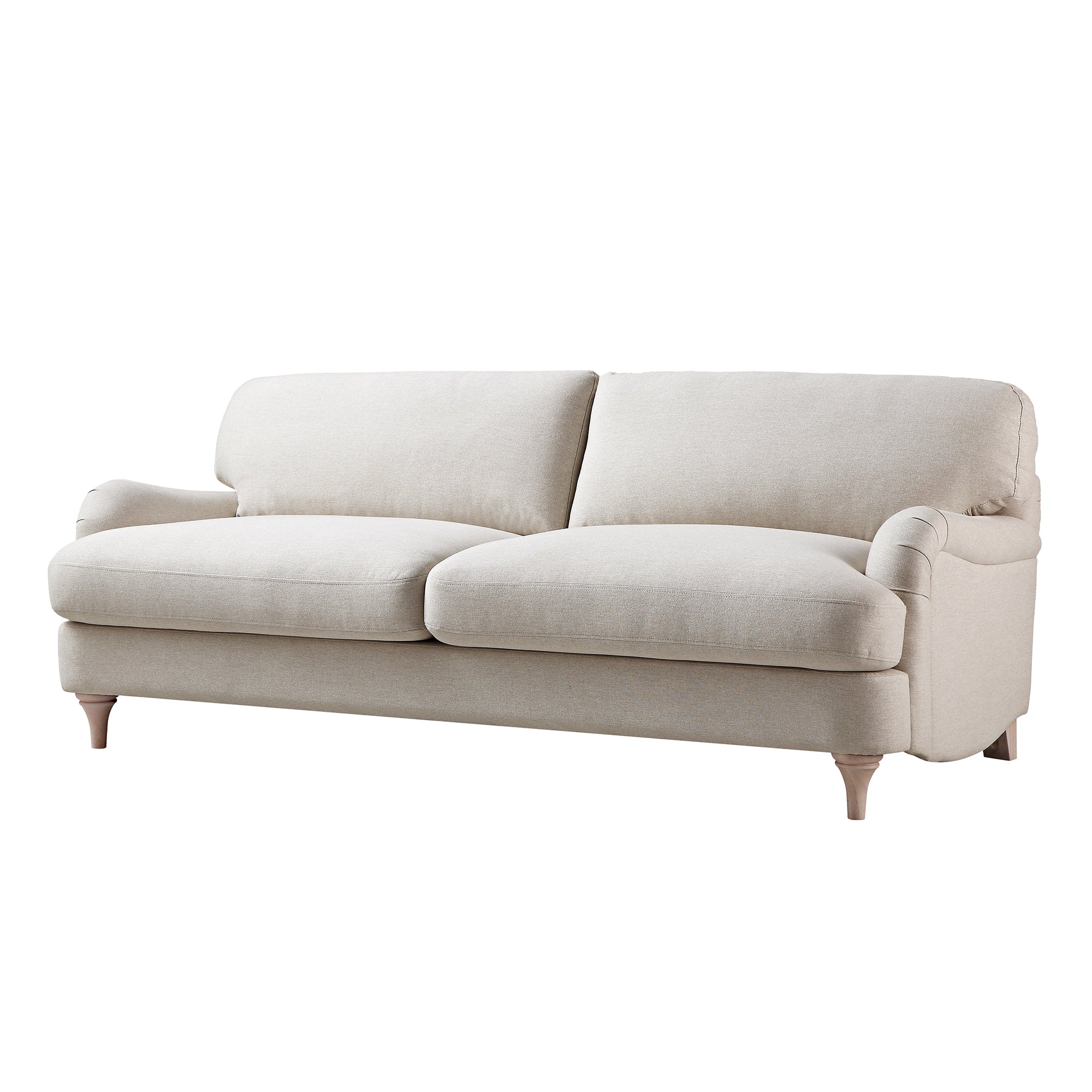 Daphnis Oatmeal Fabric Sofa, 3-Seater