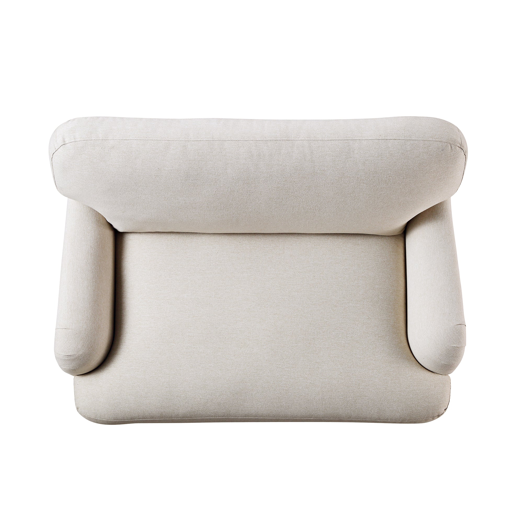 Daphnis Oatmeal Fabric Sofa, Loveseat