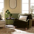 Daphnis Seaweed Velvet Sofa, 1-Seater