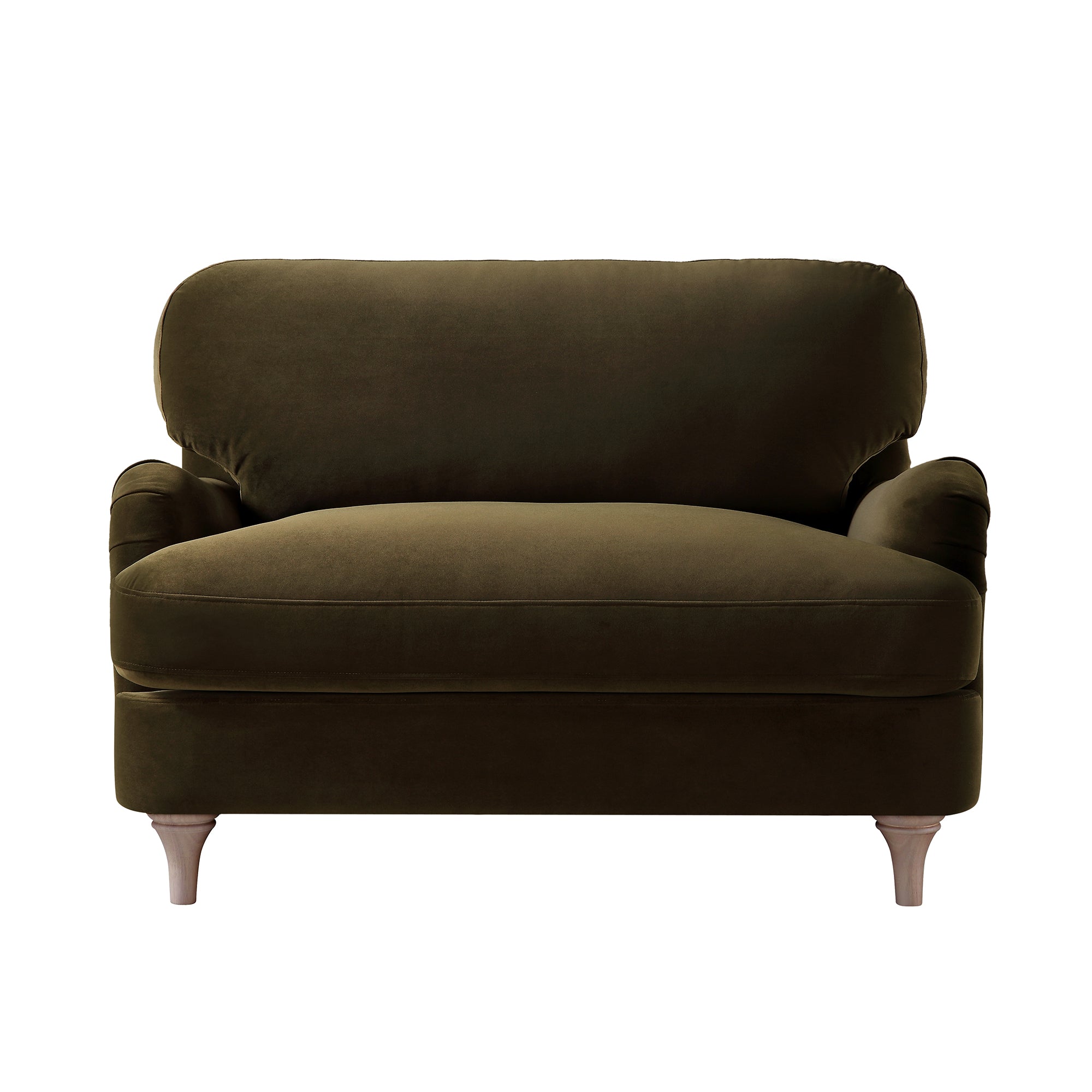 Daphnis Seaweed Velvet Sofa, Loveseat