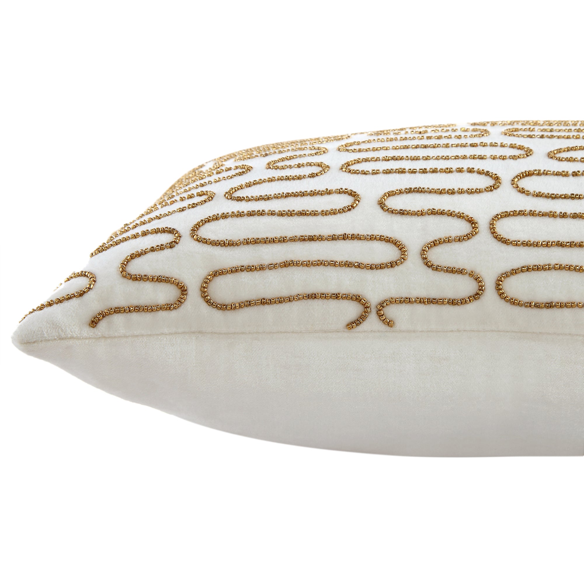 Luxe Collection Allegra Hand Beaded Velvet Cushion