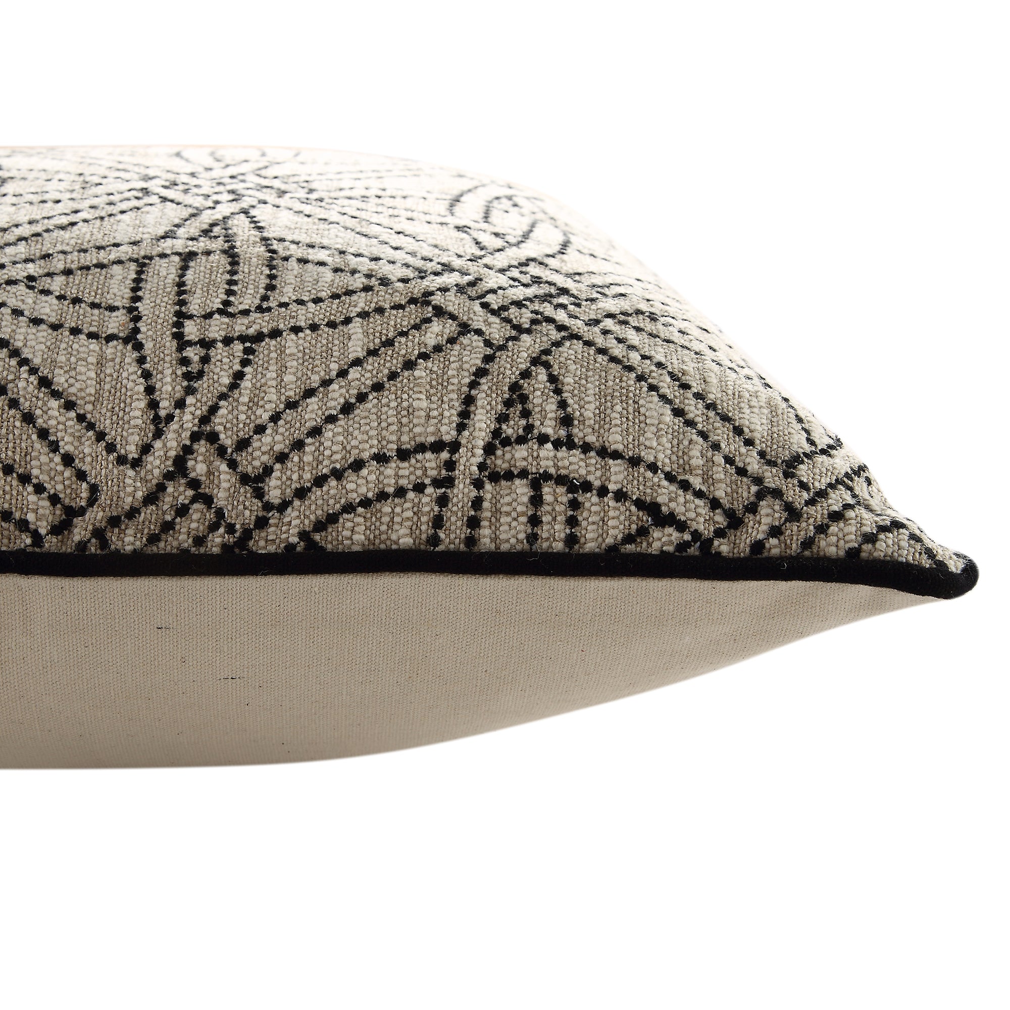 Baja Monochrome Illusion Embroidered Cushion