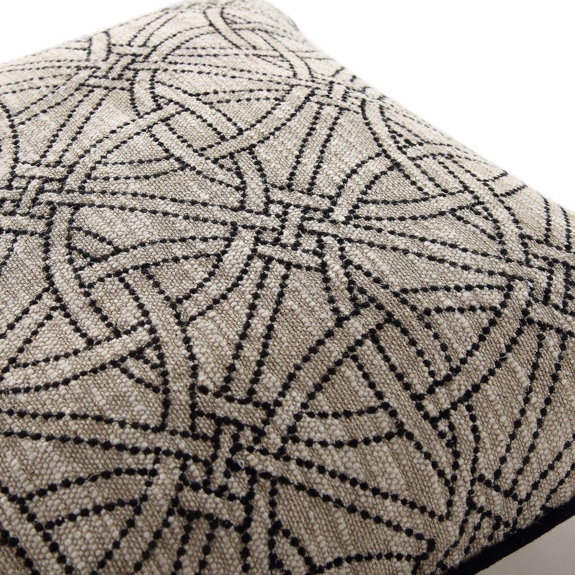 Baja Monochrome Illusion Embroidered Cushion