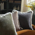 Kyra Bouclé Graphite Grey Fringed Cushion