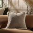 Kyra Bouclé Stone Fringed Cushion