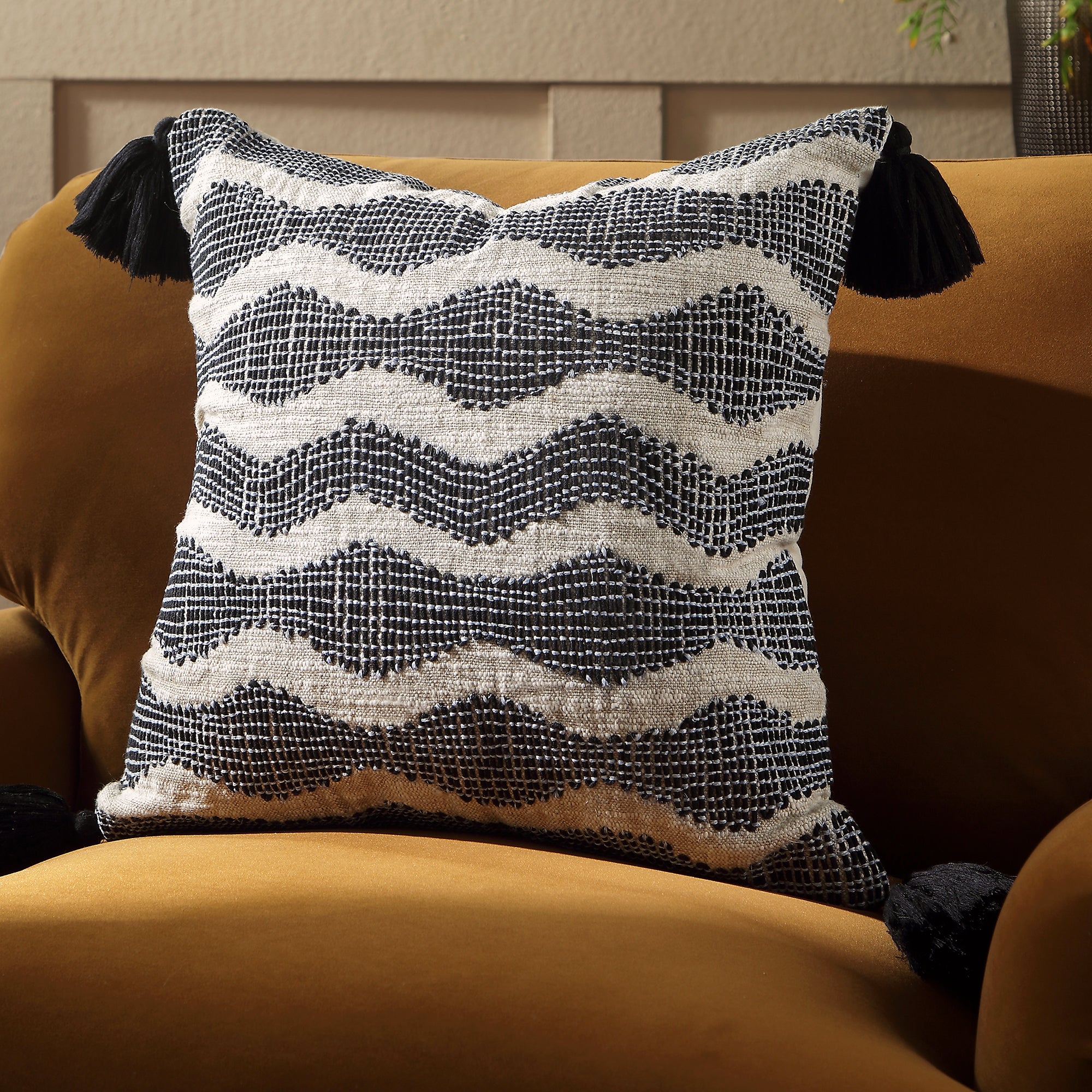 Indigo Collection Capri Navy Cord Cushion