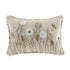 Delilah Crochet Jute Lace Hand Embroidered Rectangular Cushion