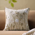 Delilah Crochet Jute Lace Hand Embroidered Square Cushion