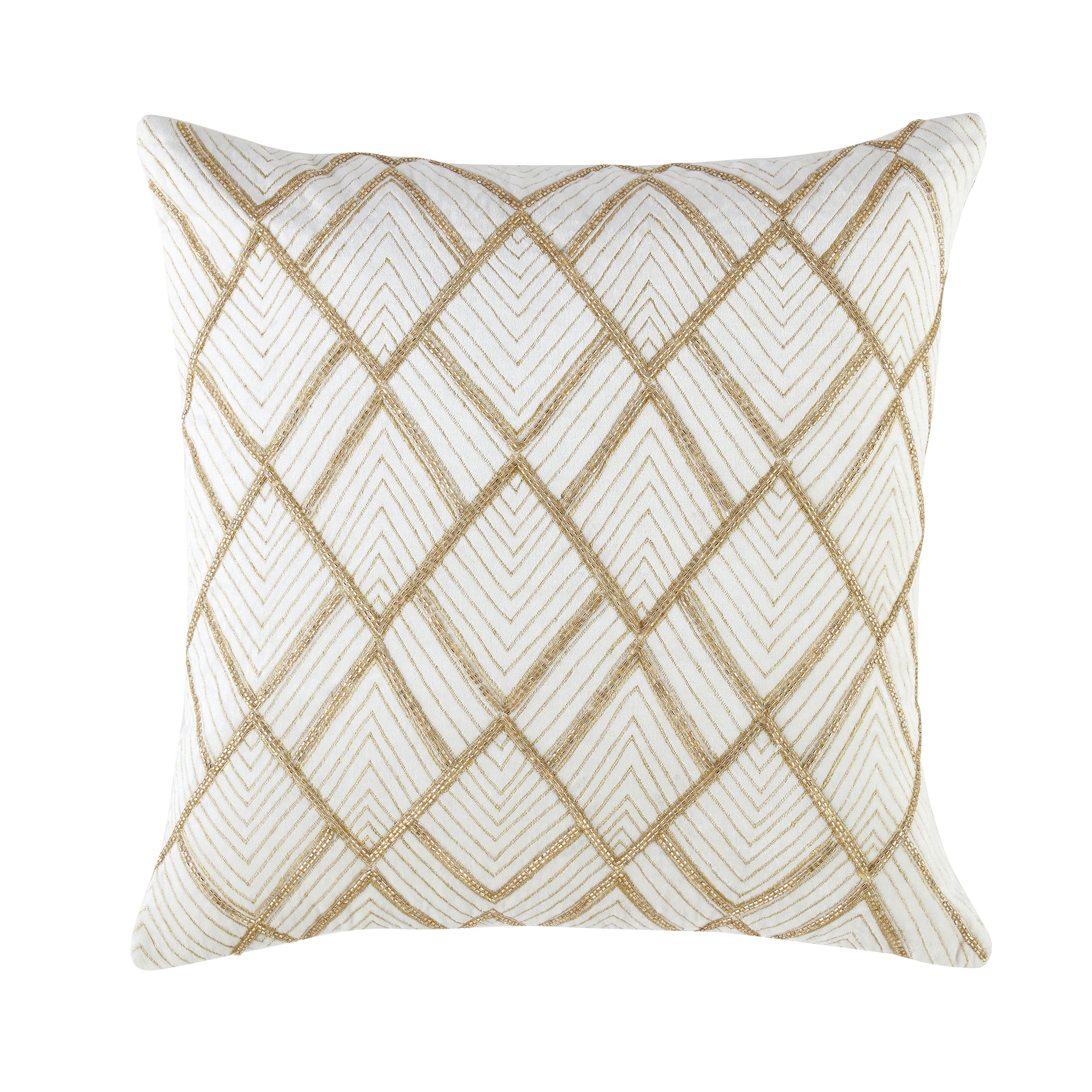 Luxe Collection Empire Hand Beaded Velvet Cushion