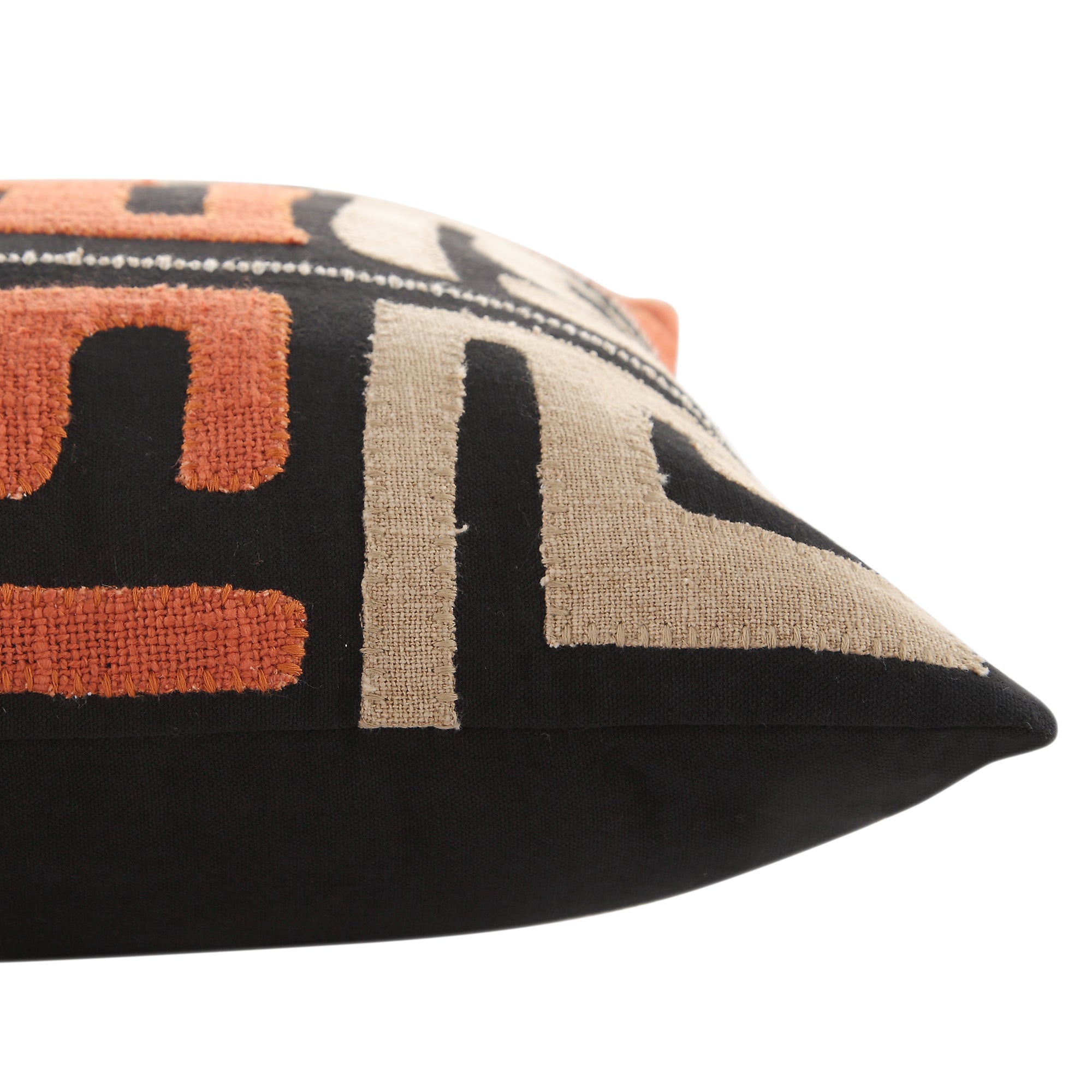 Javari Burnt Terracotta Appliqué Cushion