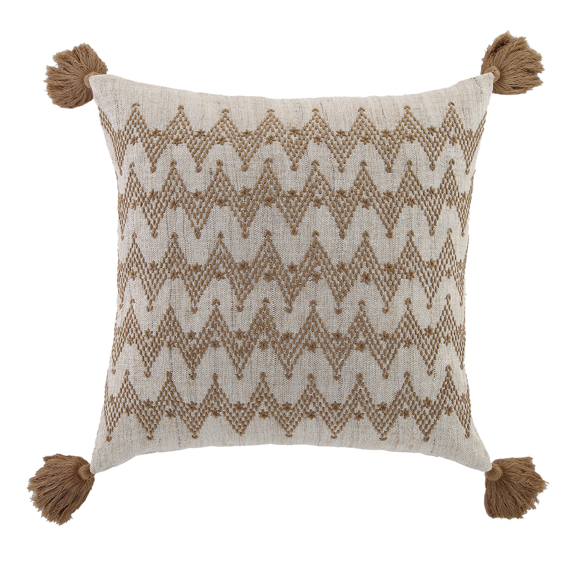 Boho Collection River Running Stitch Cushion