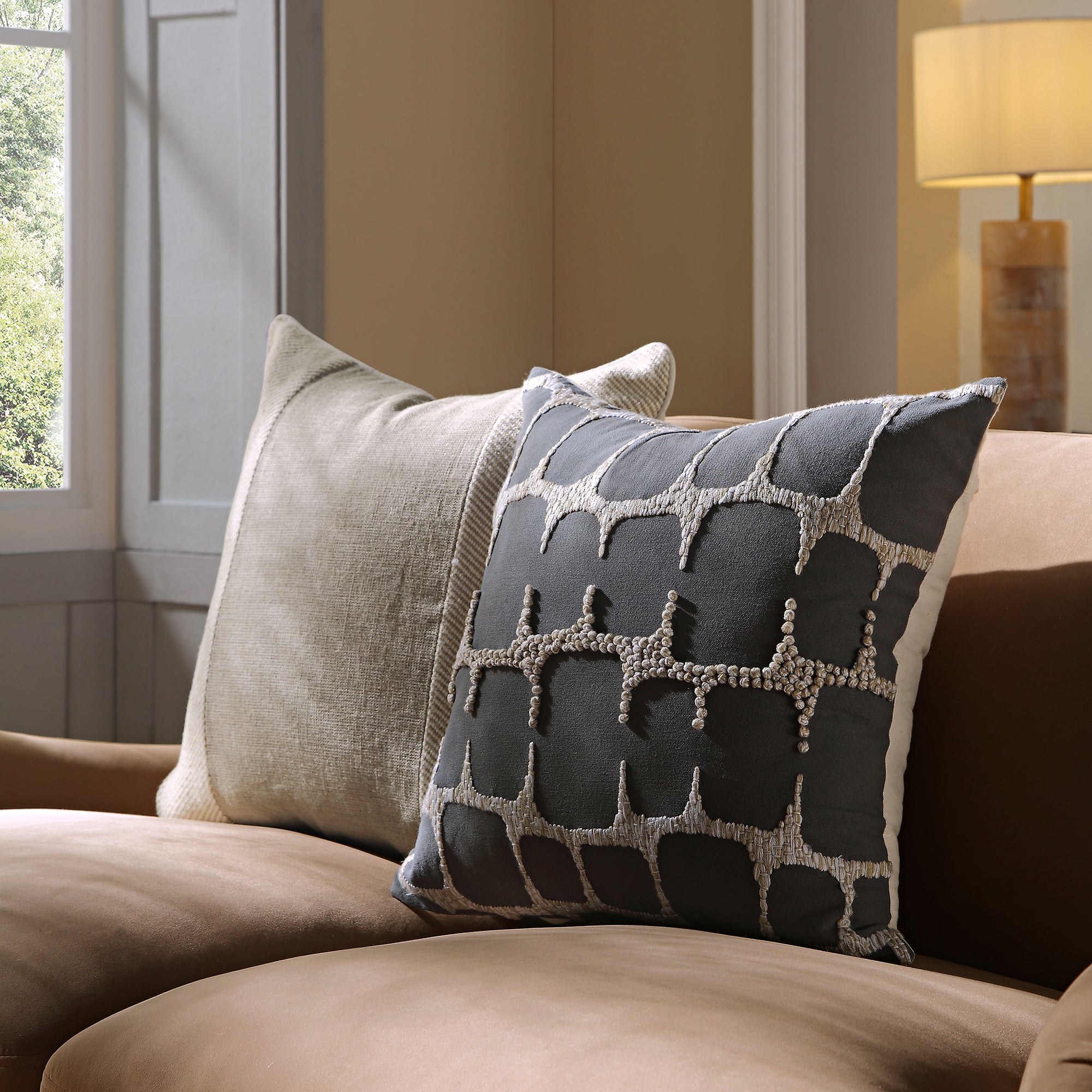 Wylder Collection French Knot Cushion