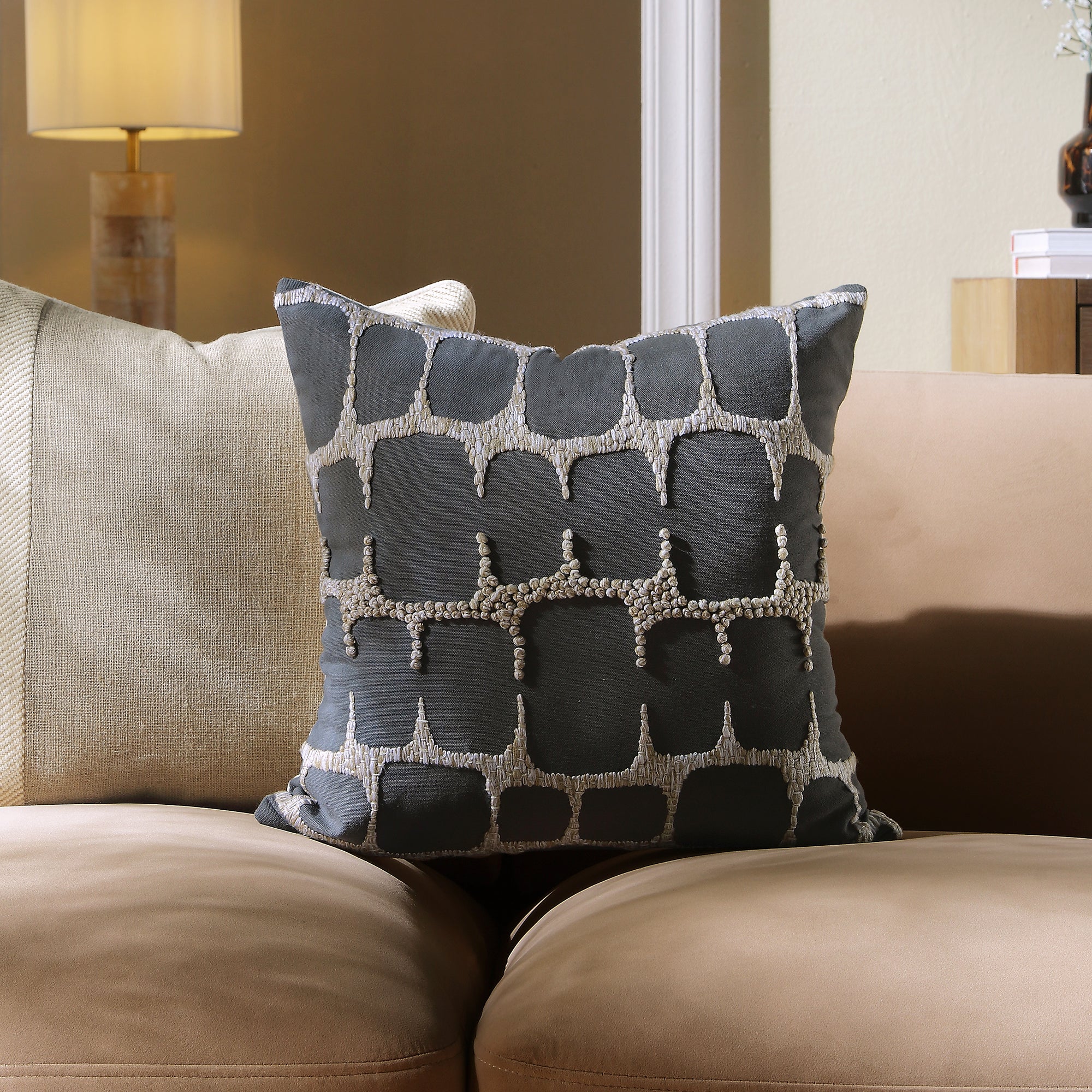 Wylder Collection French Knot Cushion