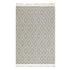 Avanti Hand Woven Light Grey and Cream Diamond Bobble Wool Rug