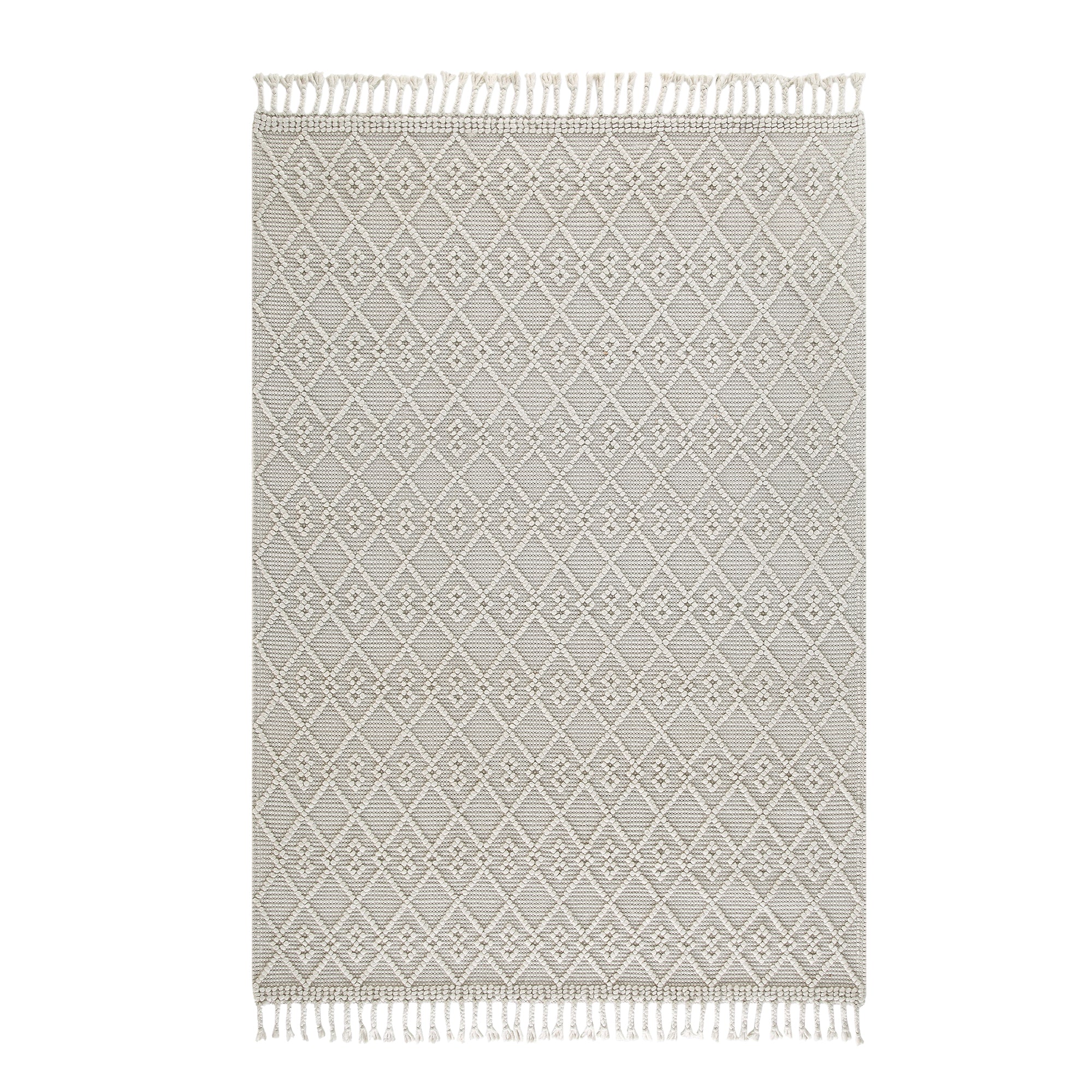 Avanti Hand Woven Cream Bobble Wool Rug