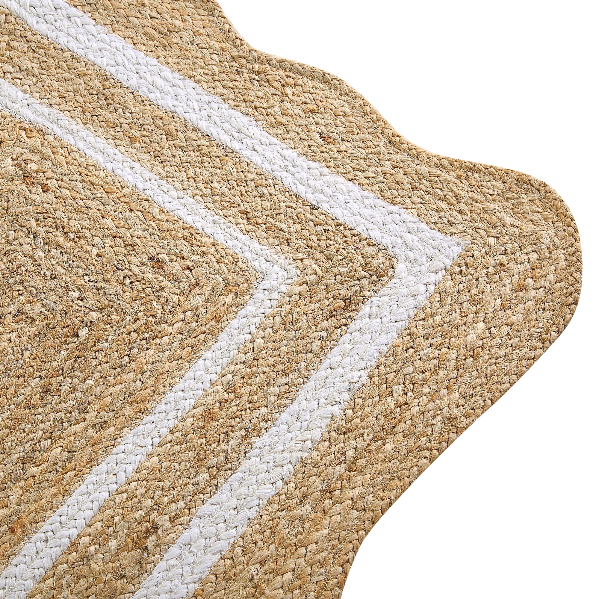 Evie Hand-Braided Jute Scallop Runner