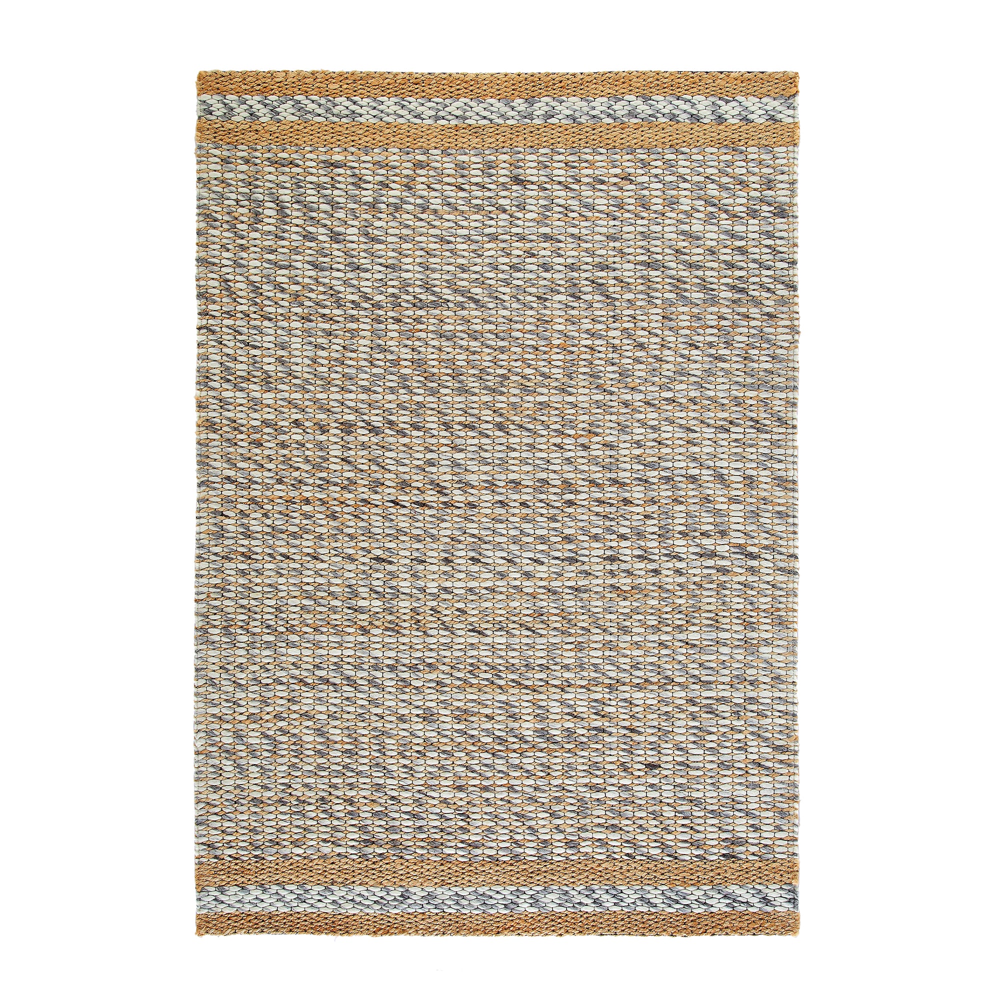 Kerala Variegated Wool and Jute Hand Braided Rug