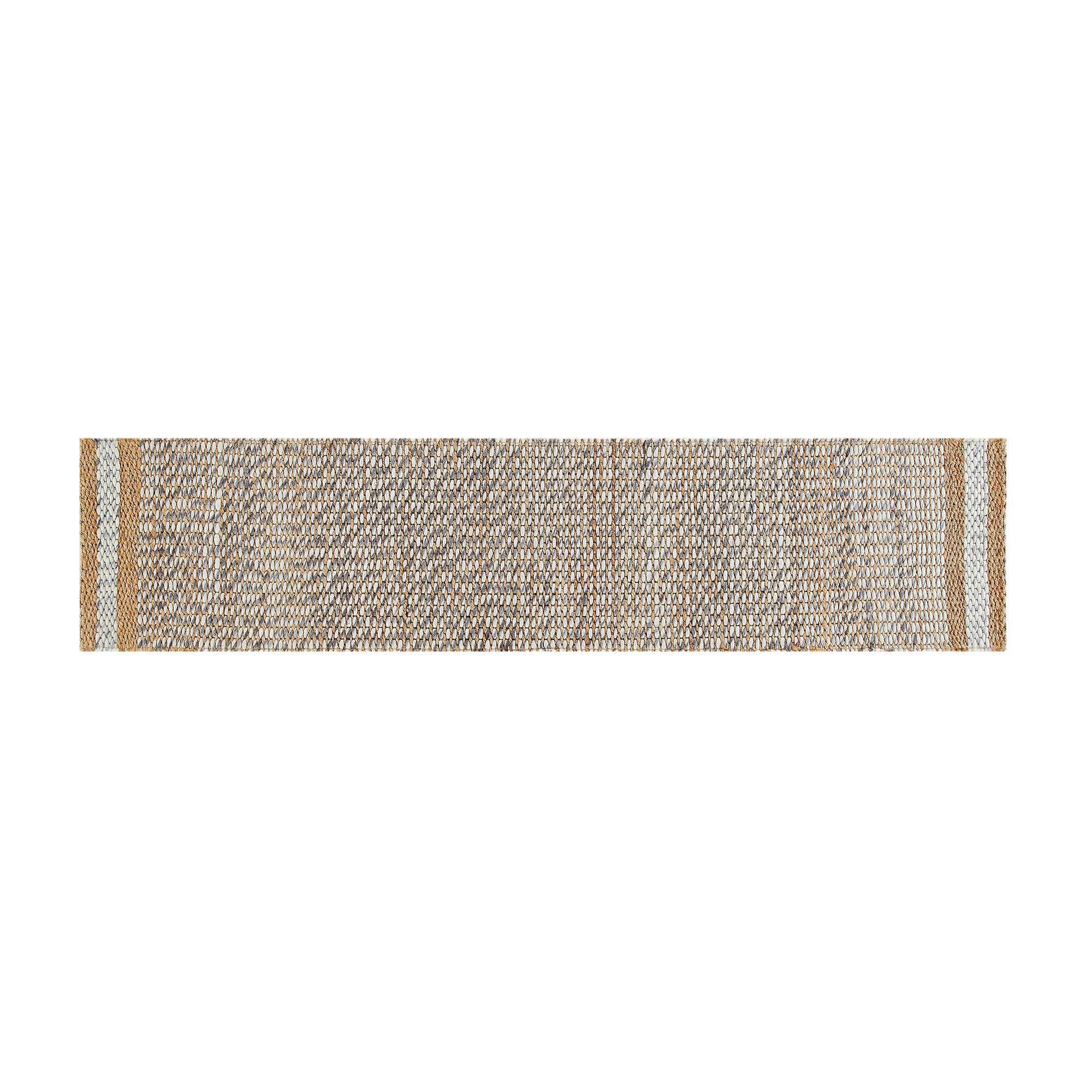 Kerala Variegated Wool and Jute Hand Braided Runner