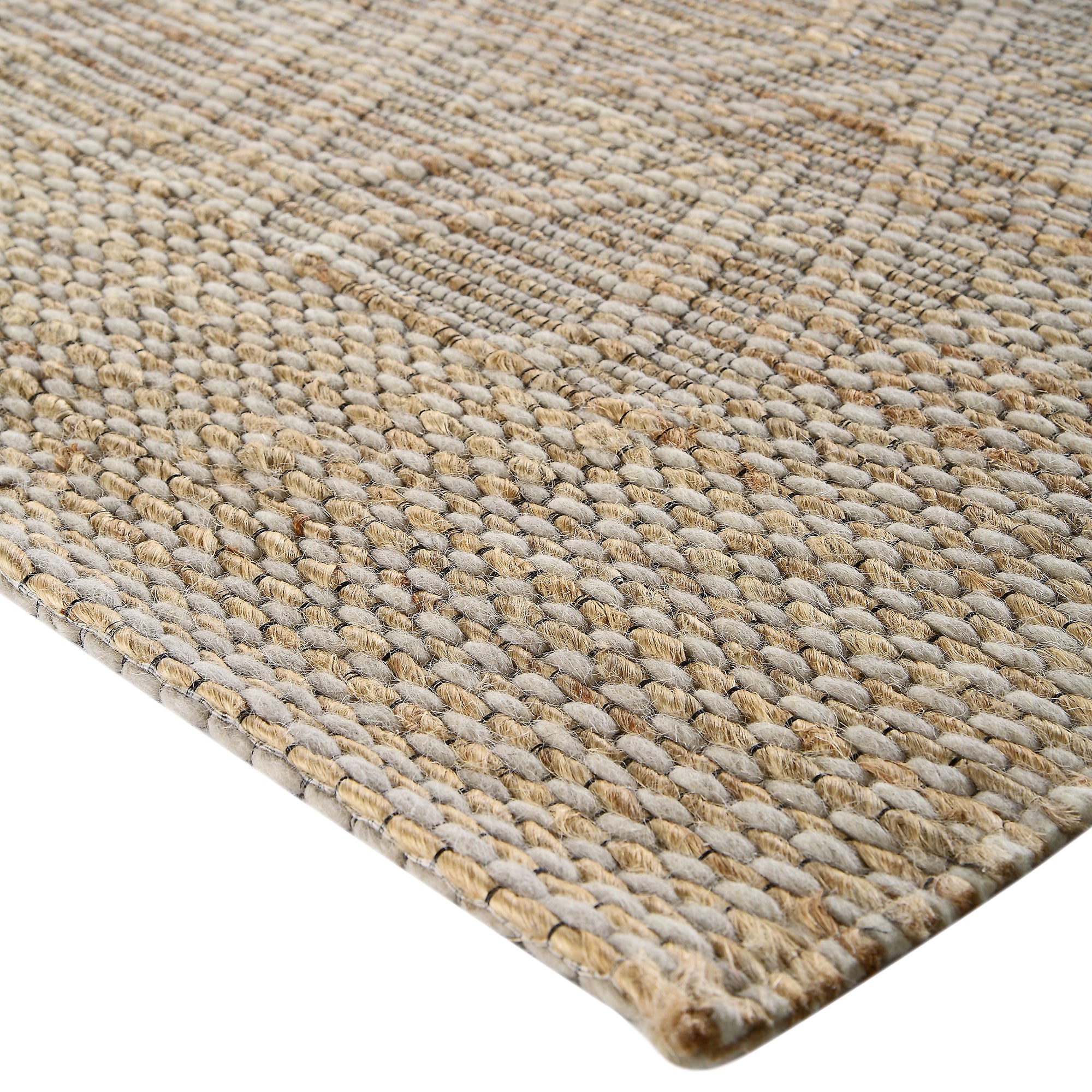 Cambria Wool and Jute Handwoven Patterned Rectangular Rug