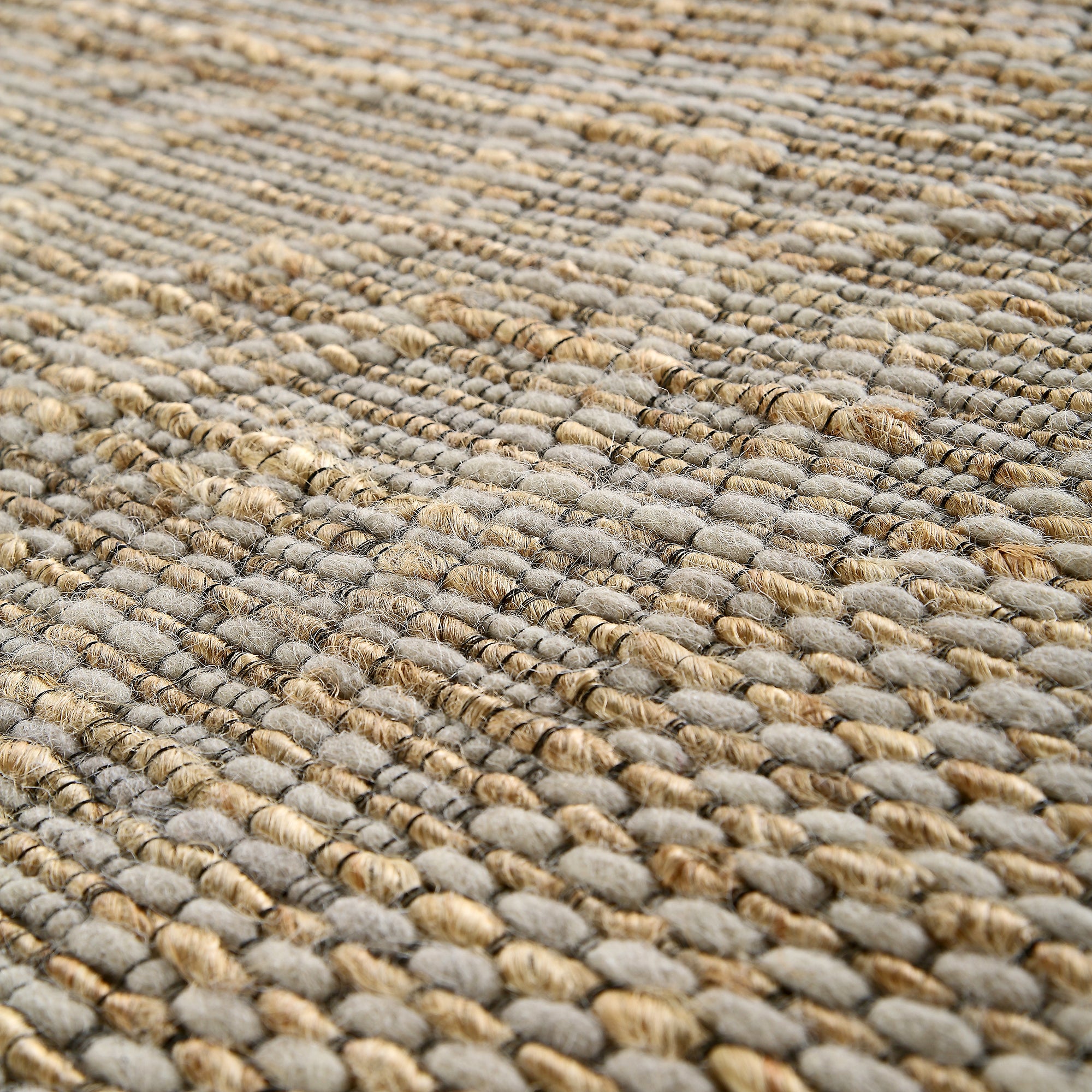 Cambria Wool and Jute Handwoven Patterned Rectangular Rug