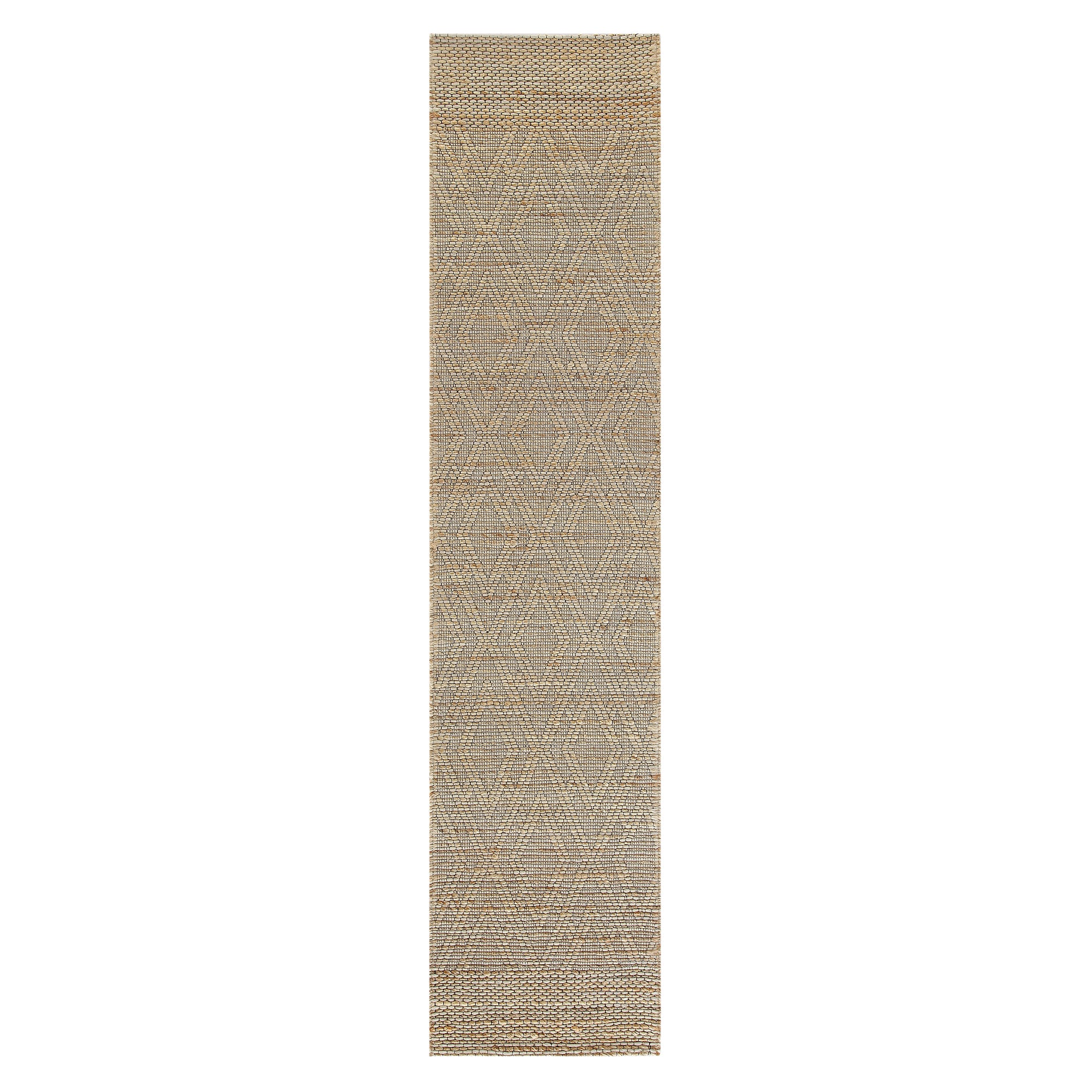 Cambria Wool and Jute Handwoven Patterned Runner