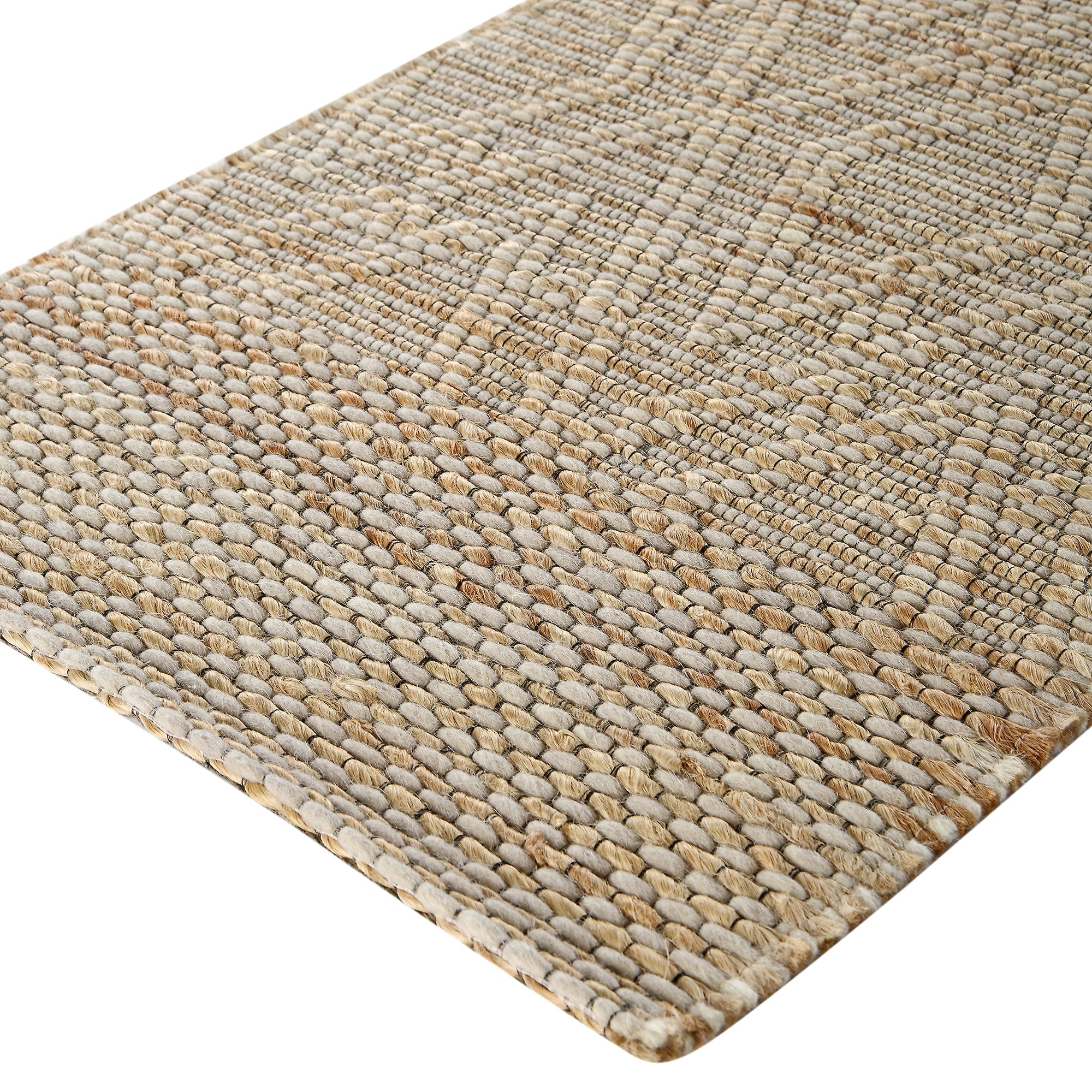 Cambria Wool and Jute Handwoven Patterned Runner