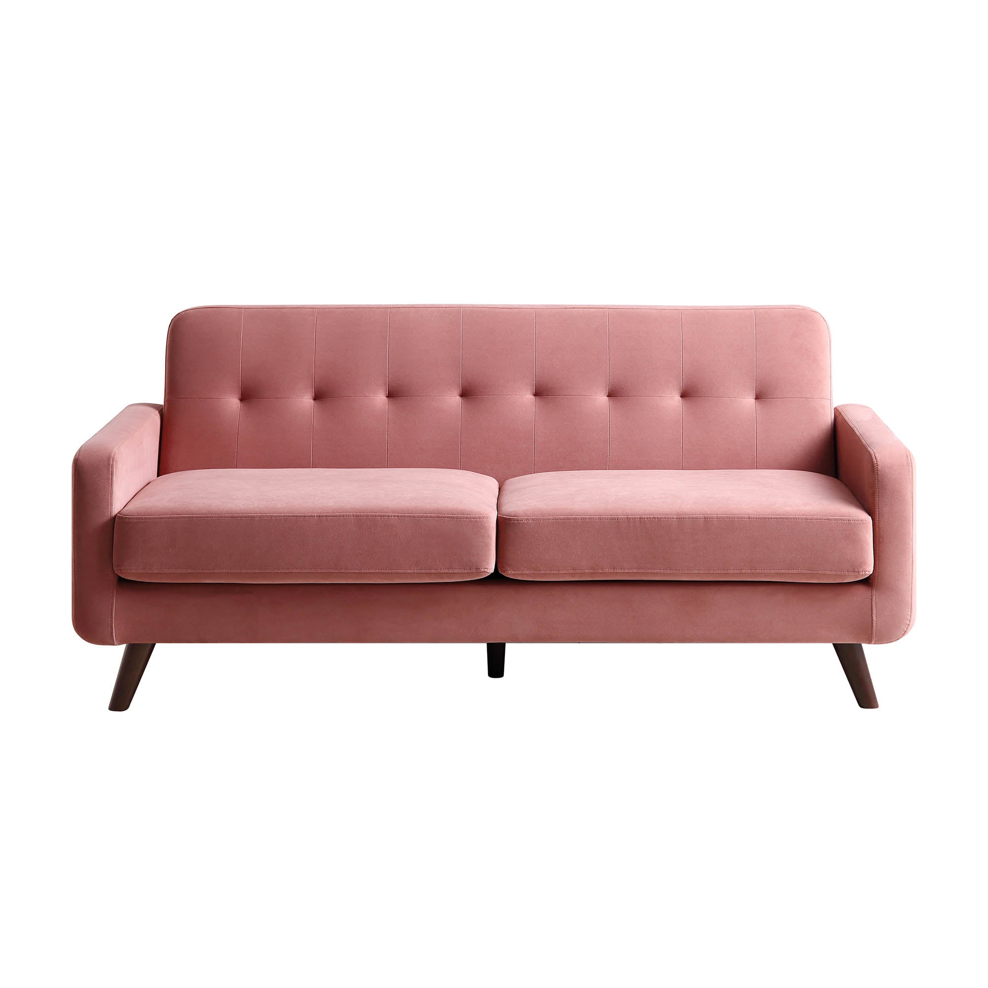 Clarence 3-Seater Sofa in Blush Pink Velvet