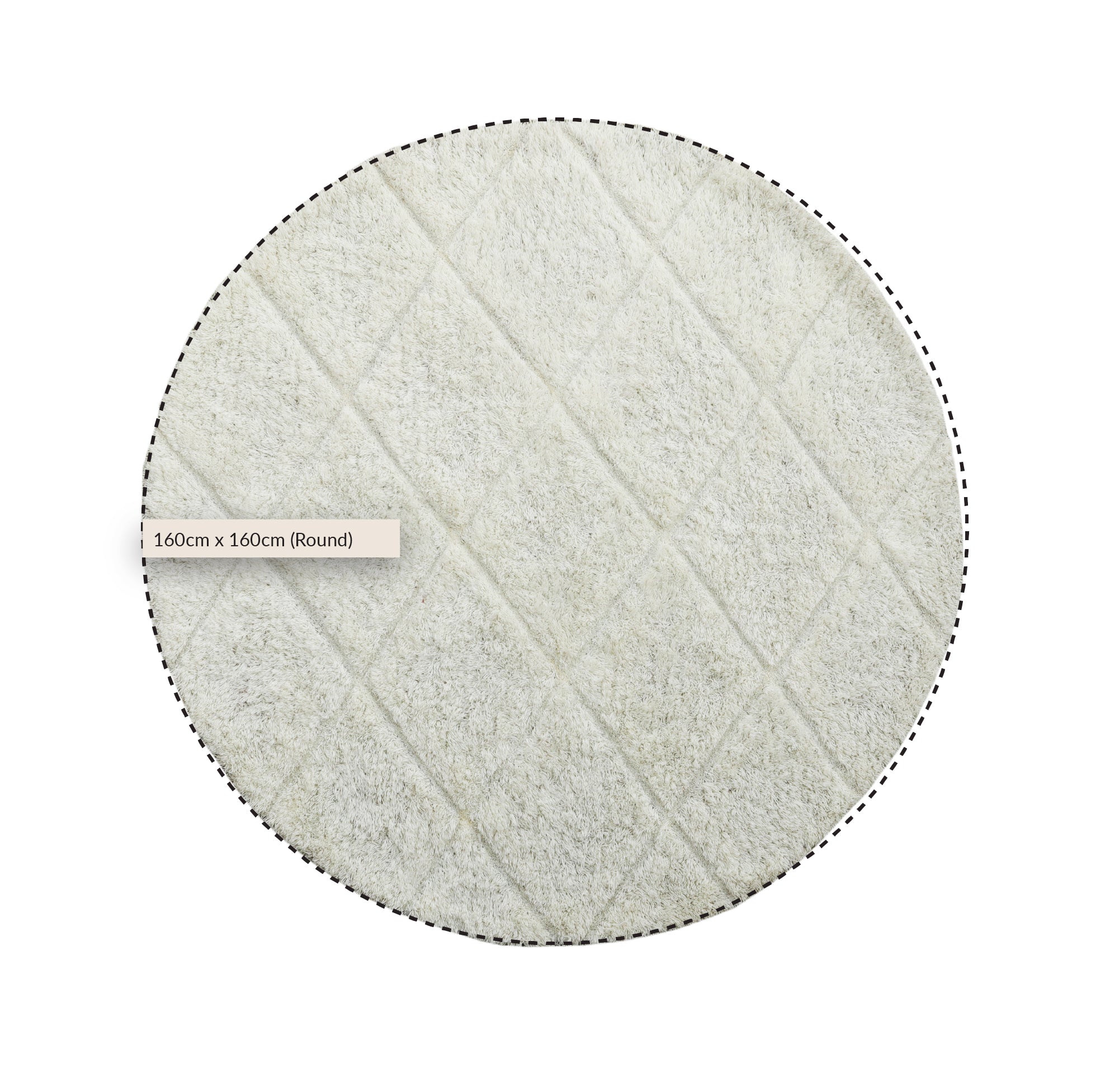 Lexi Hand Tufted New Zealand Wool Round Rug