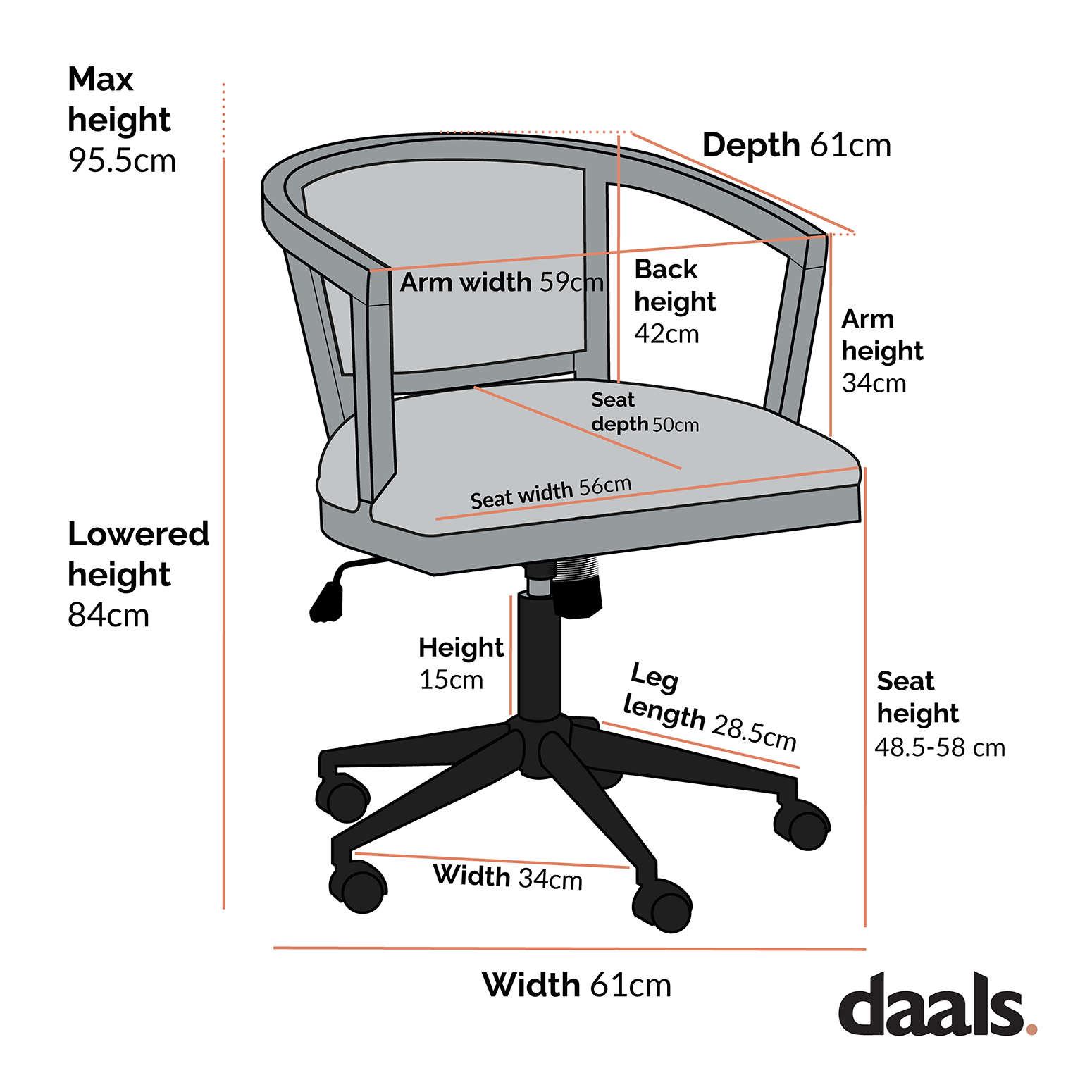 Lucia Natural Cane Swivel Desk Chair