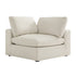 Lutyens Beige Linen Blend Modular Sofa, Corner Unit