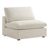 Lutyens Beige Linen Blend Modular Sofa, Armless Seat