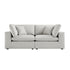 Lutyens Light Grey Linen Blend Modular Sofa, 2-Piece