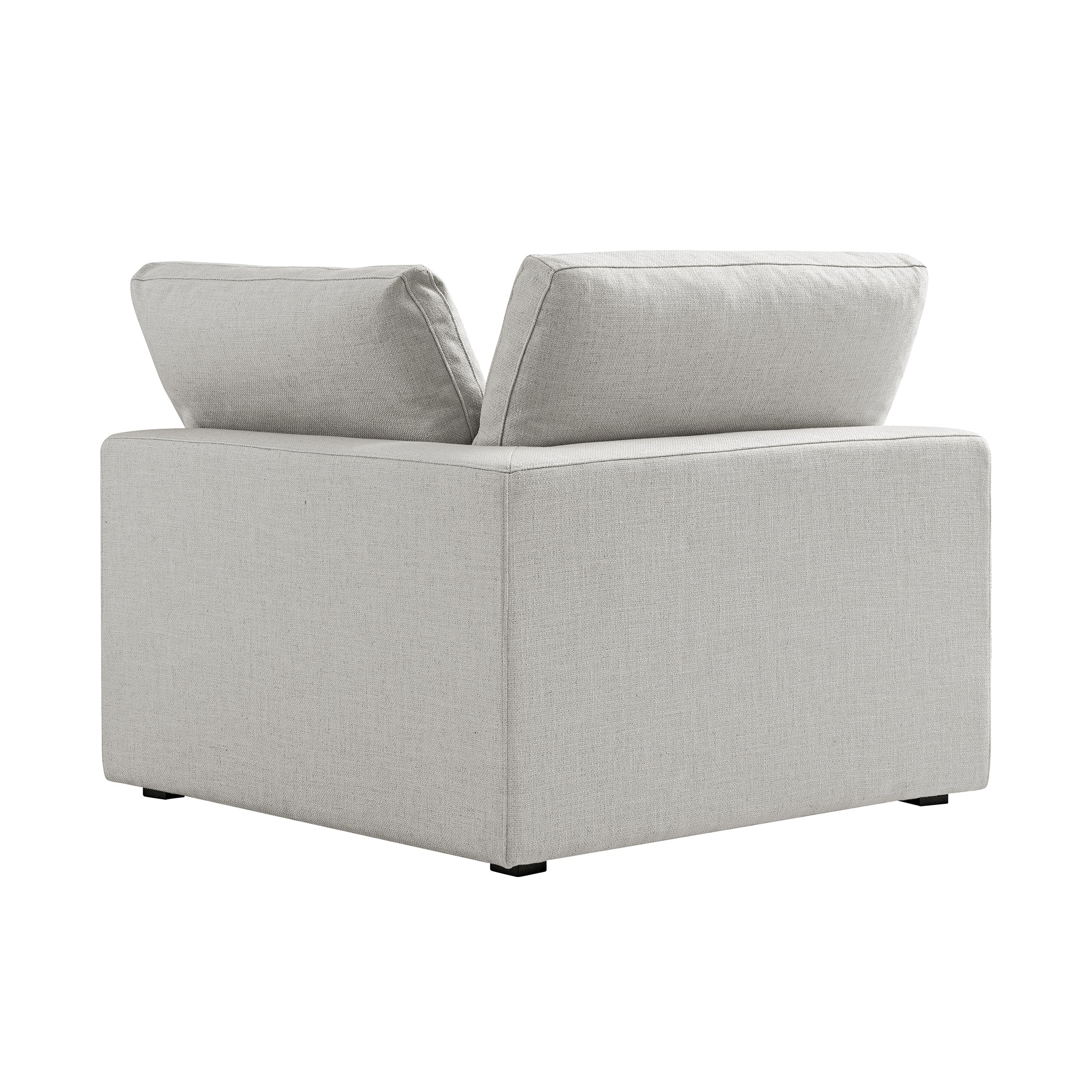 Lutyens Light Grey Linen Blend Modular Sofa, Corner Unit