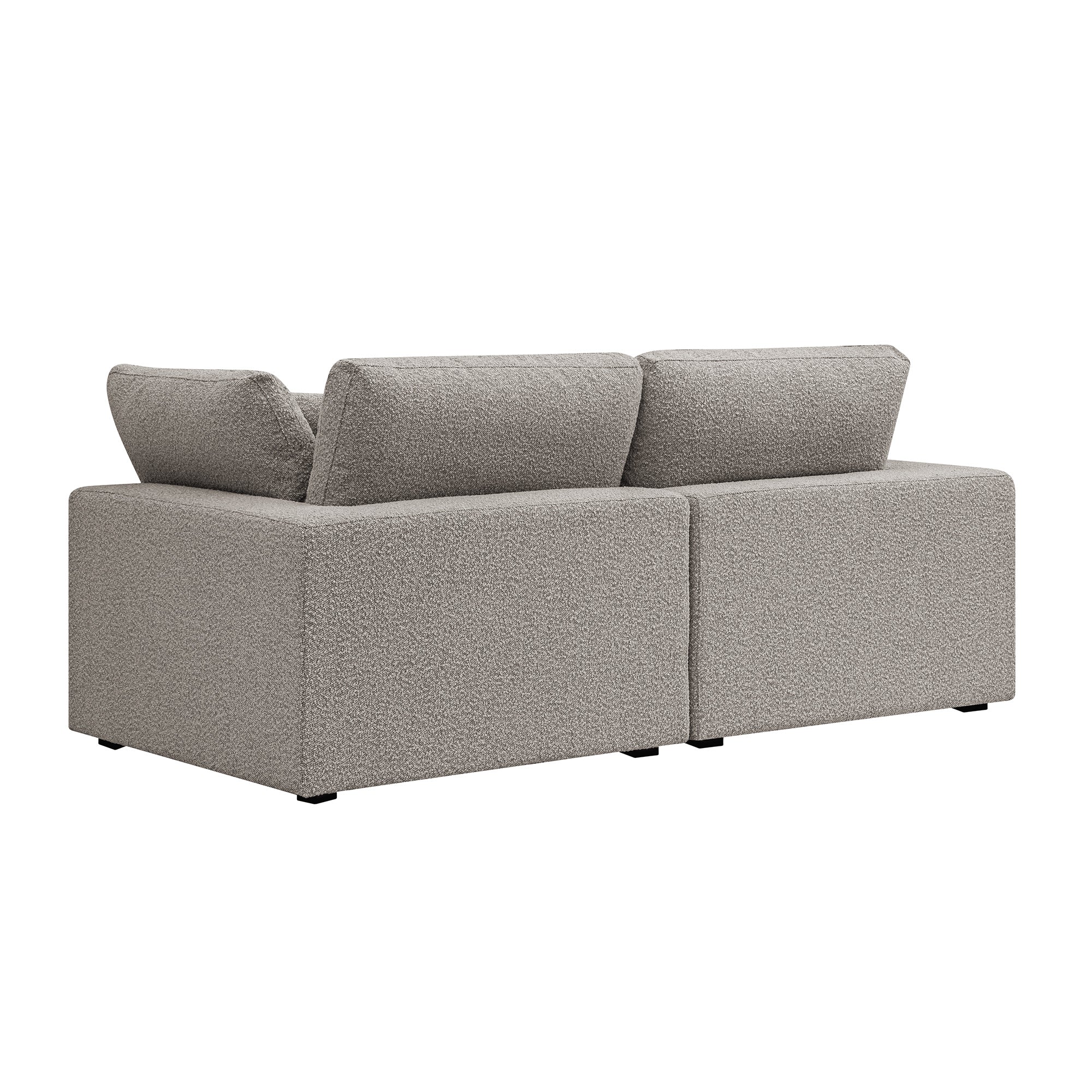 Lutyens Taupe Boucle Modular Sofa, 2-Piece