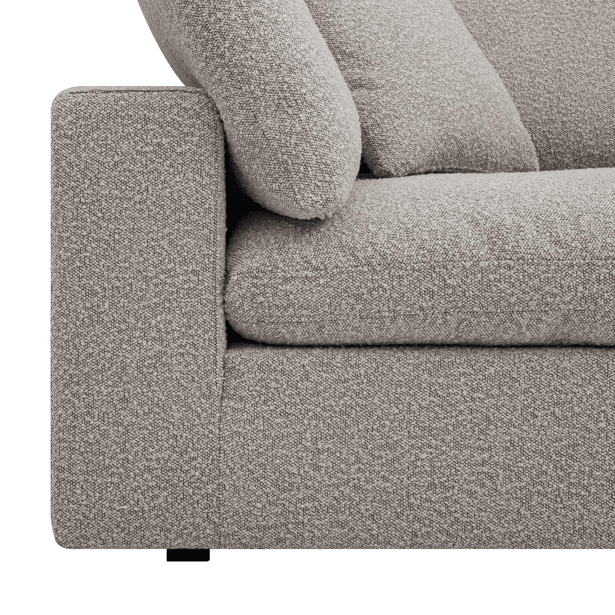 Lutyens Taupe Boucle Modular Sofa, 2-Piece