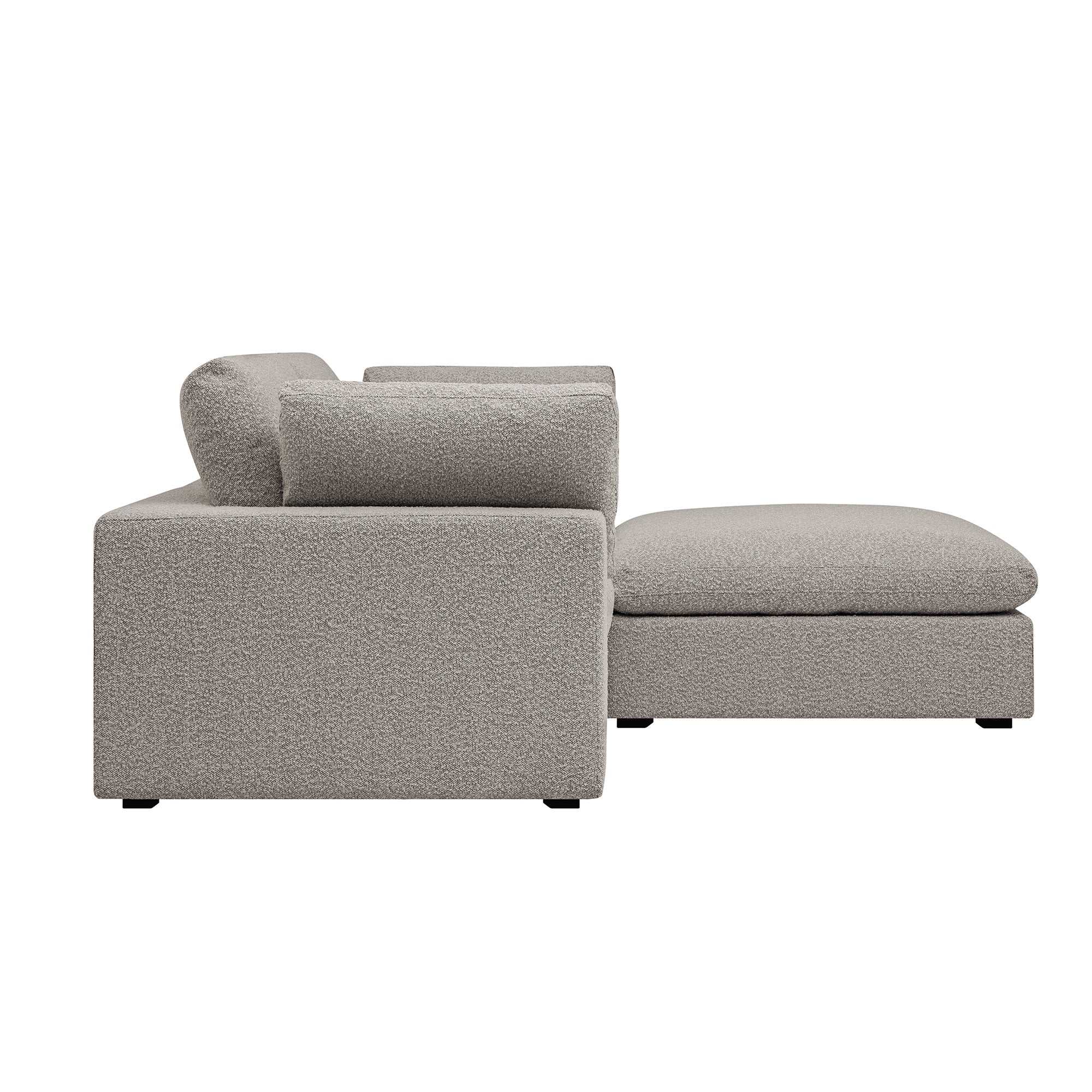 Lutyens Taupe Boucle Modular Sofa, 2-Piece Chaise