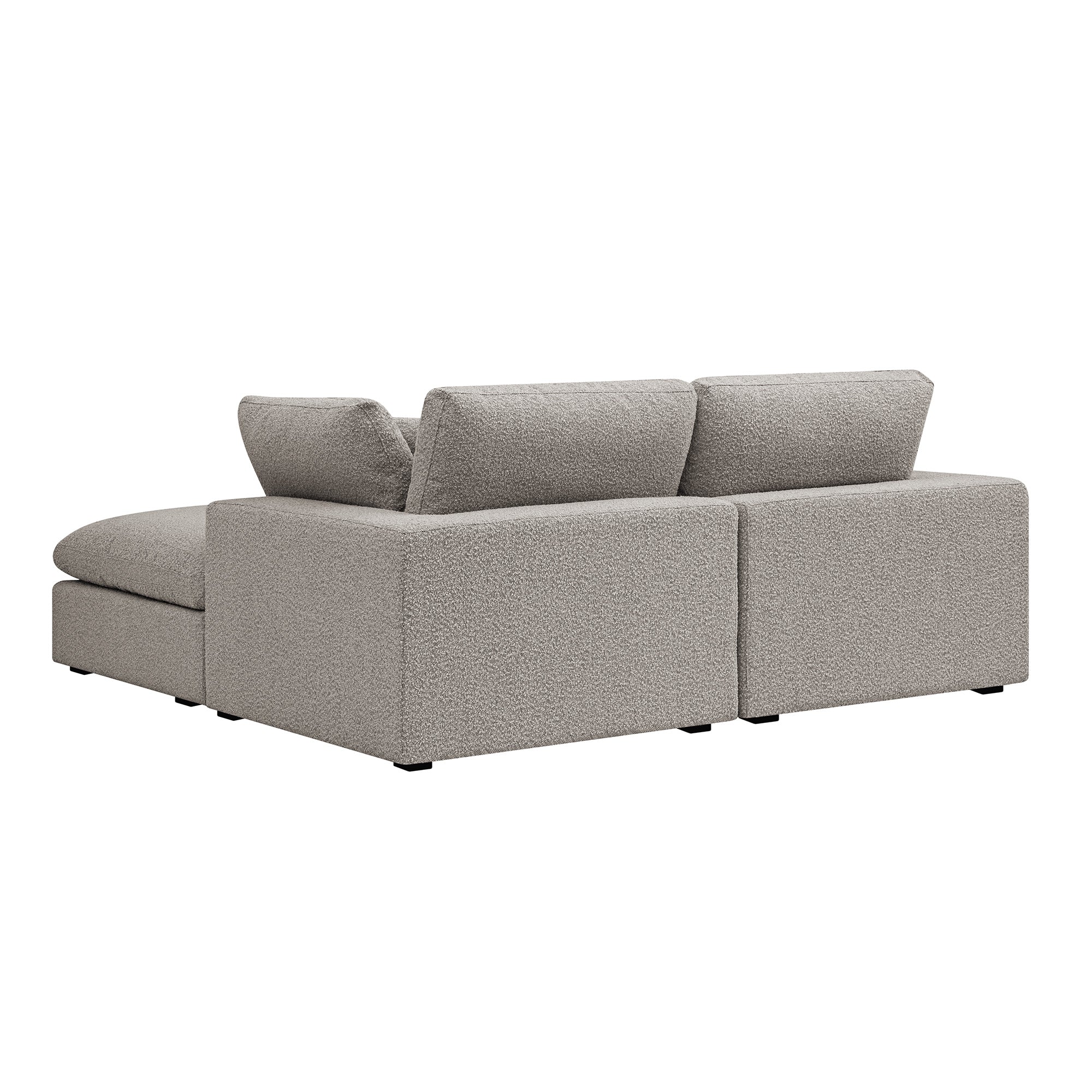 Lutyens Taupe Boucle Modular Sofa, 2-Piece Chaise