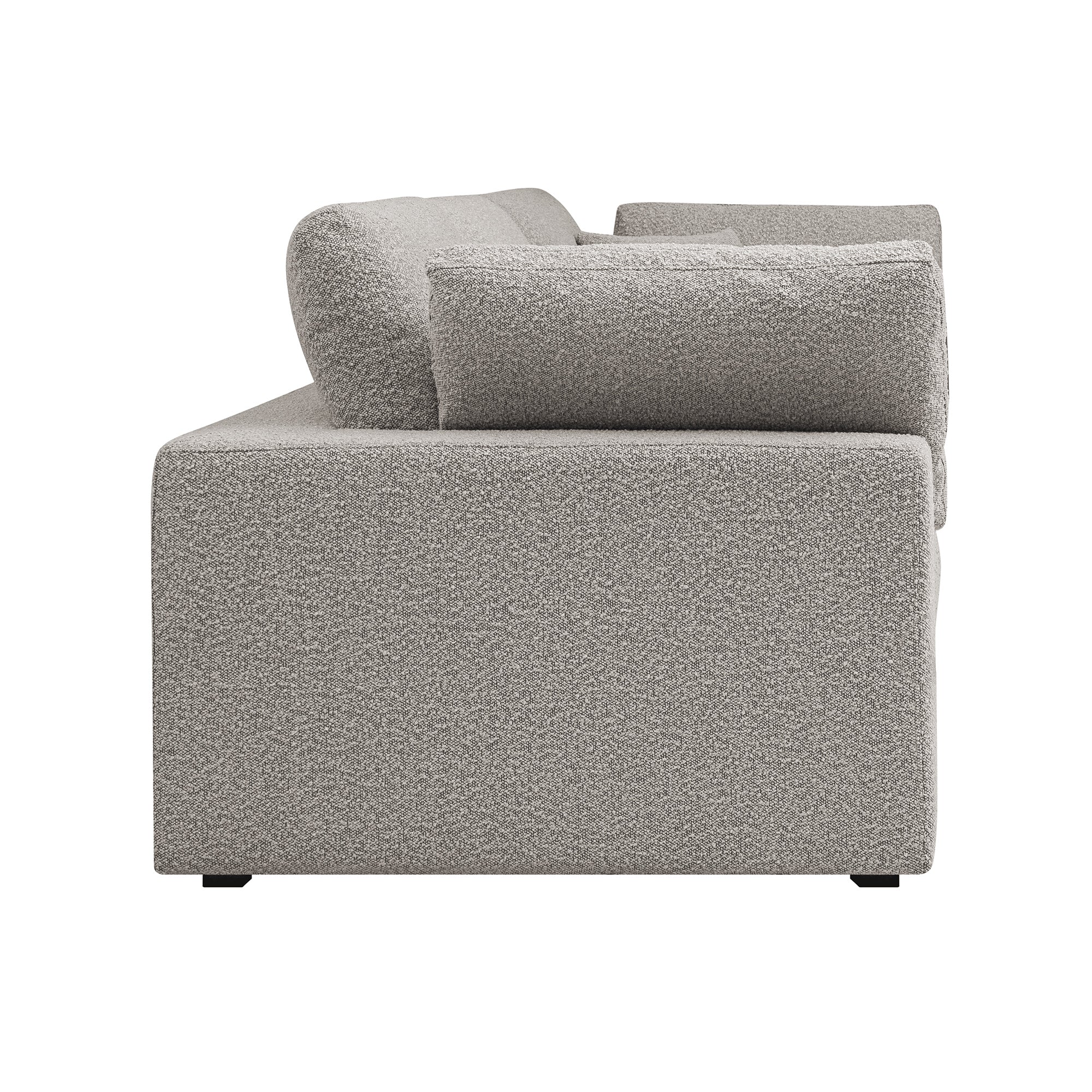 Lutyens Taupe Boucle Modular Sofa, 3-Piece