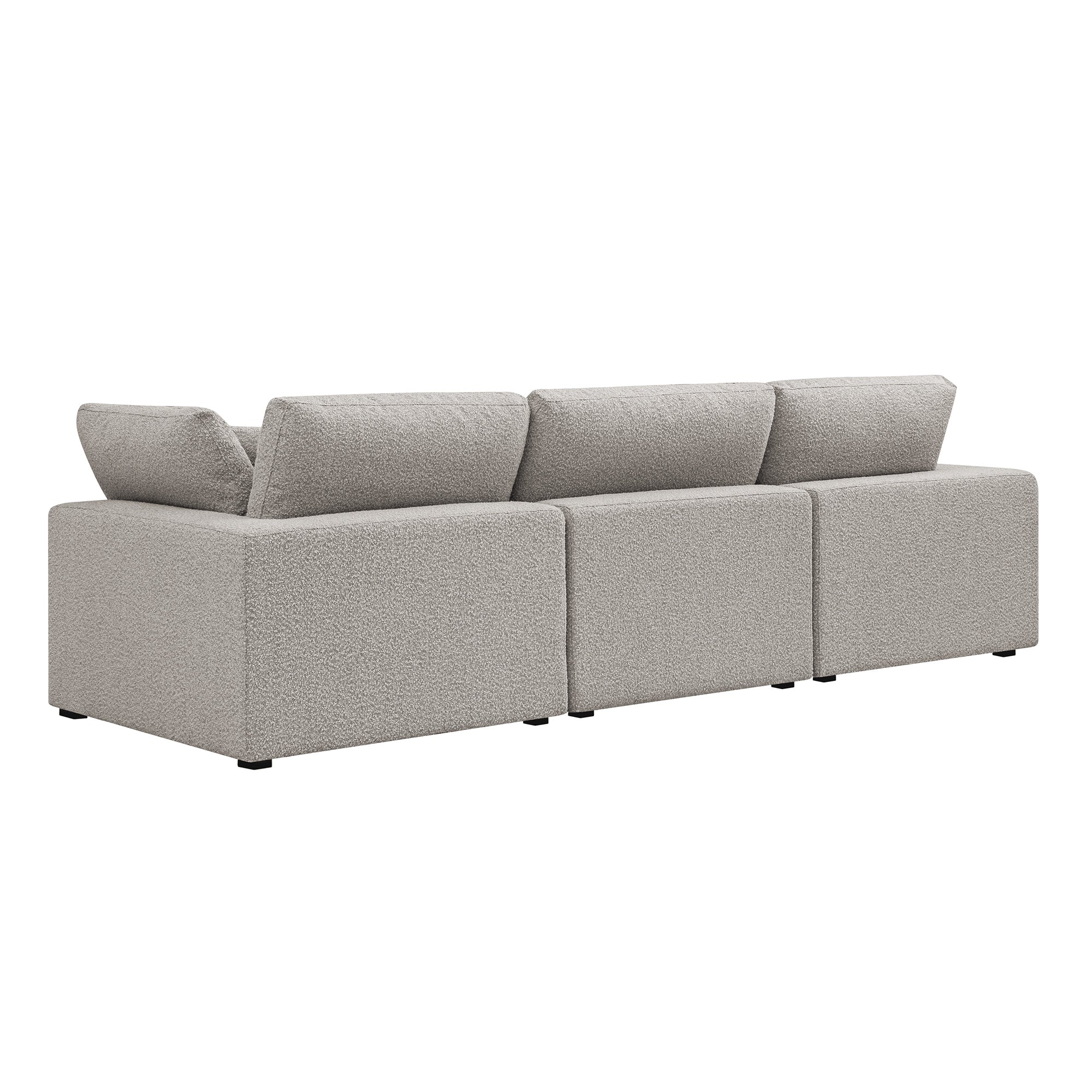 Lutyens Taupe Boucle Modular Sofa, 3-Piece