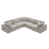 Lutyens Taupe Boucle Modular Sofa, 5-Piece Corner Set