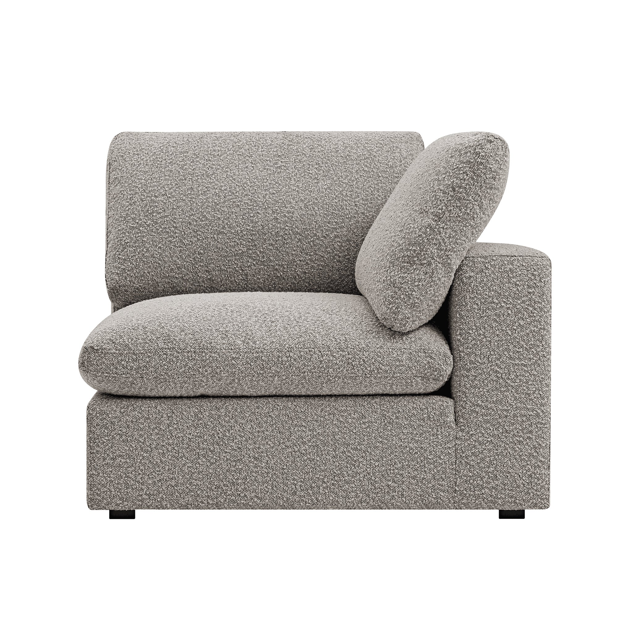 Lutyens Taupe Boucle Modular Sofa, Corner Unit