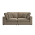 Lutyens Taupe Velvet Modular Sofa, 2-Piece