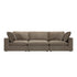 Lutyens Taupe Velvet Modular Sofa, 3-Piece