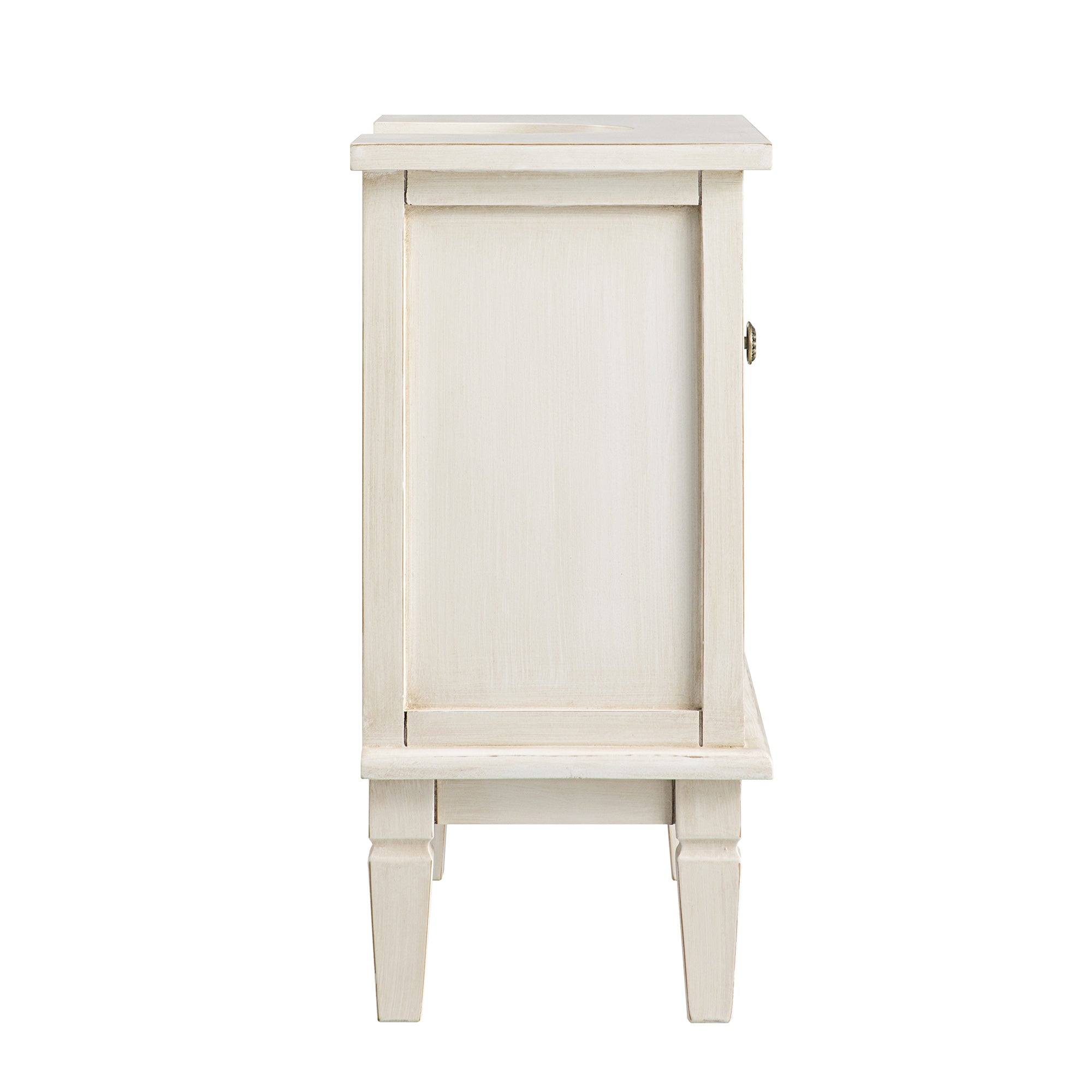 Chantilly Whitewashed Carved Bathroom Undersink Unit