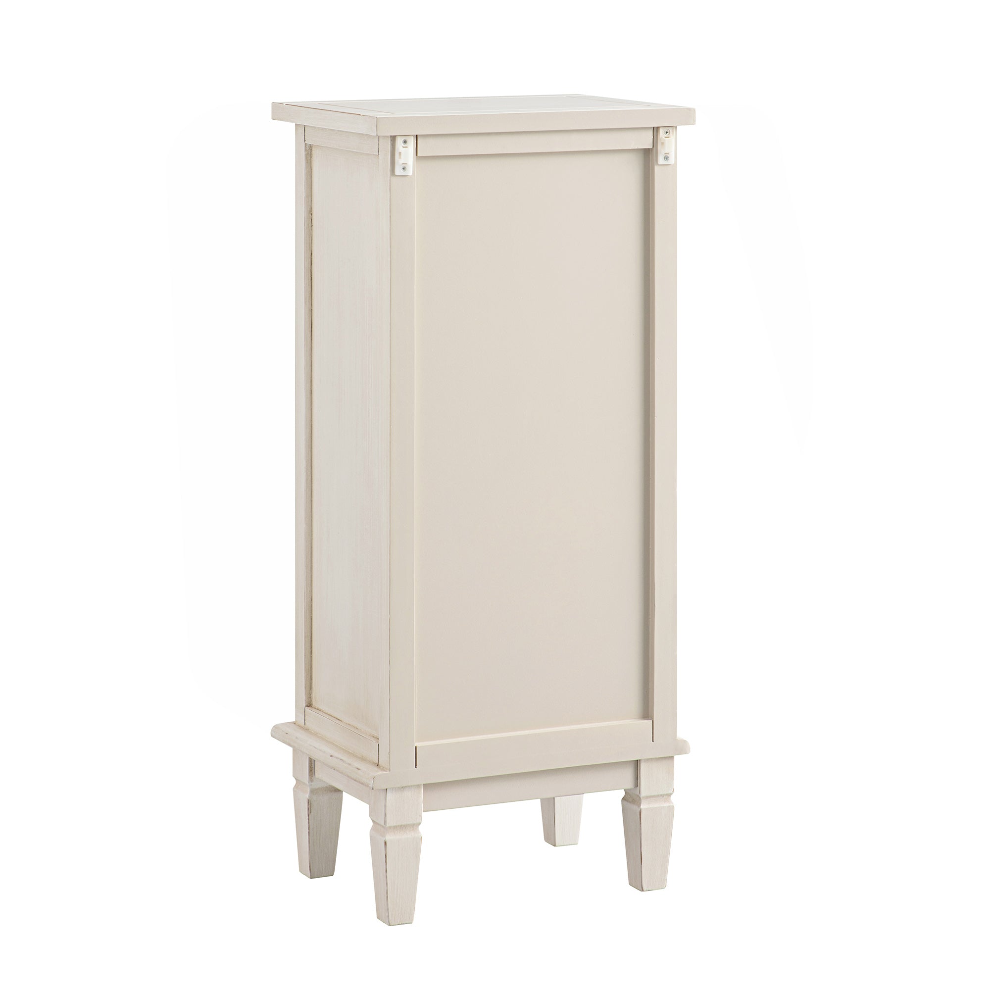 Chantilly Whitewashed Carved Bathroom Cupboard