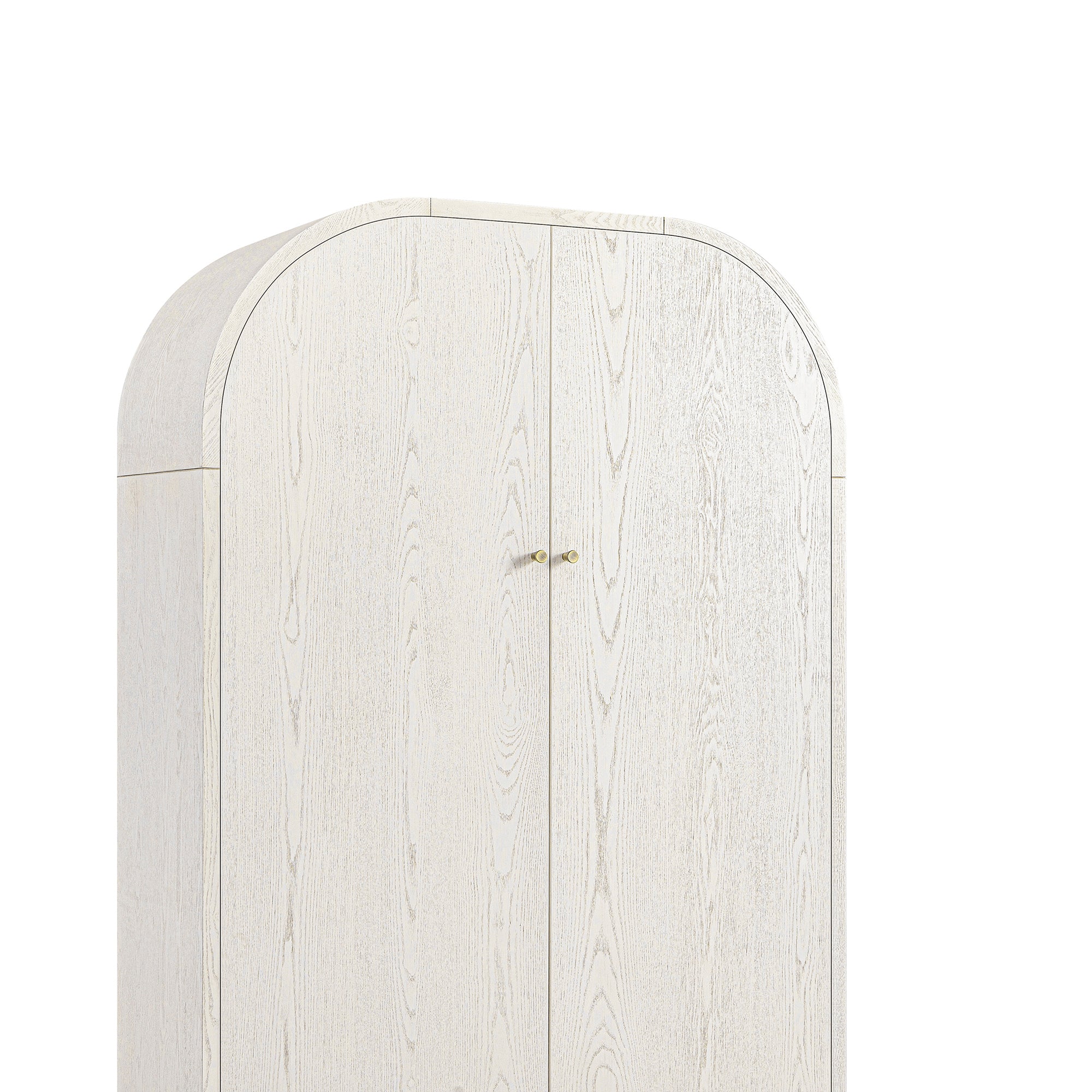 Maude Large Storage Cabinet, Washed White Ash