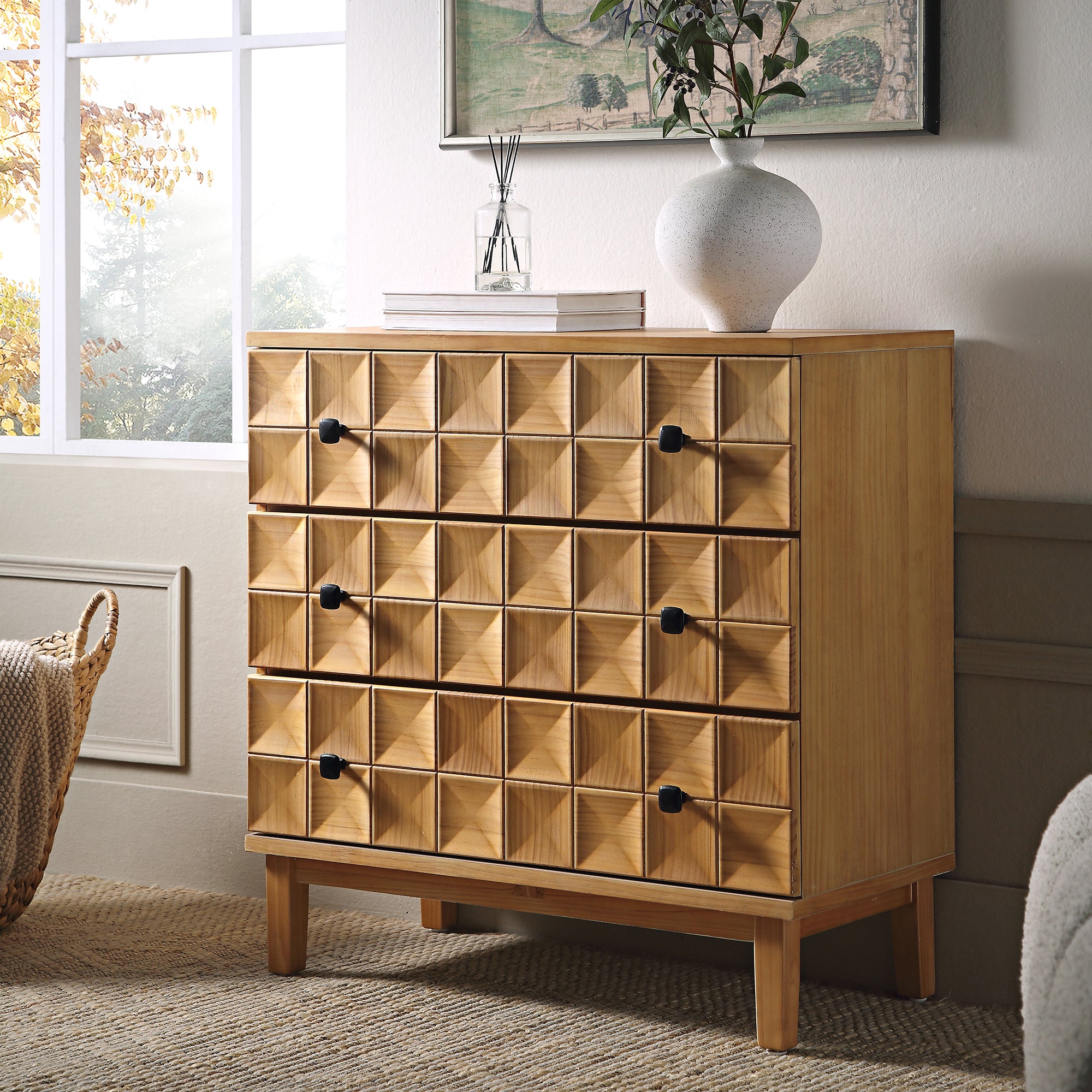 Gibbs Chest of 3 Drawers, Natural