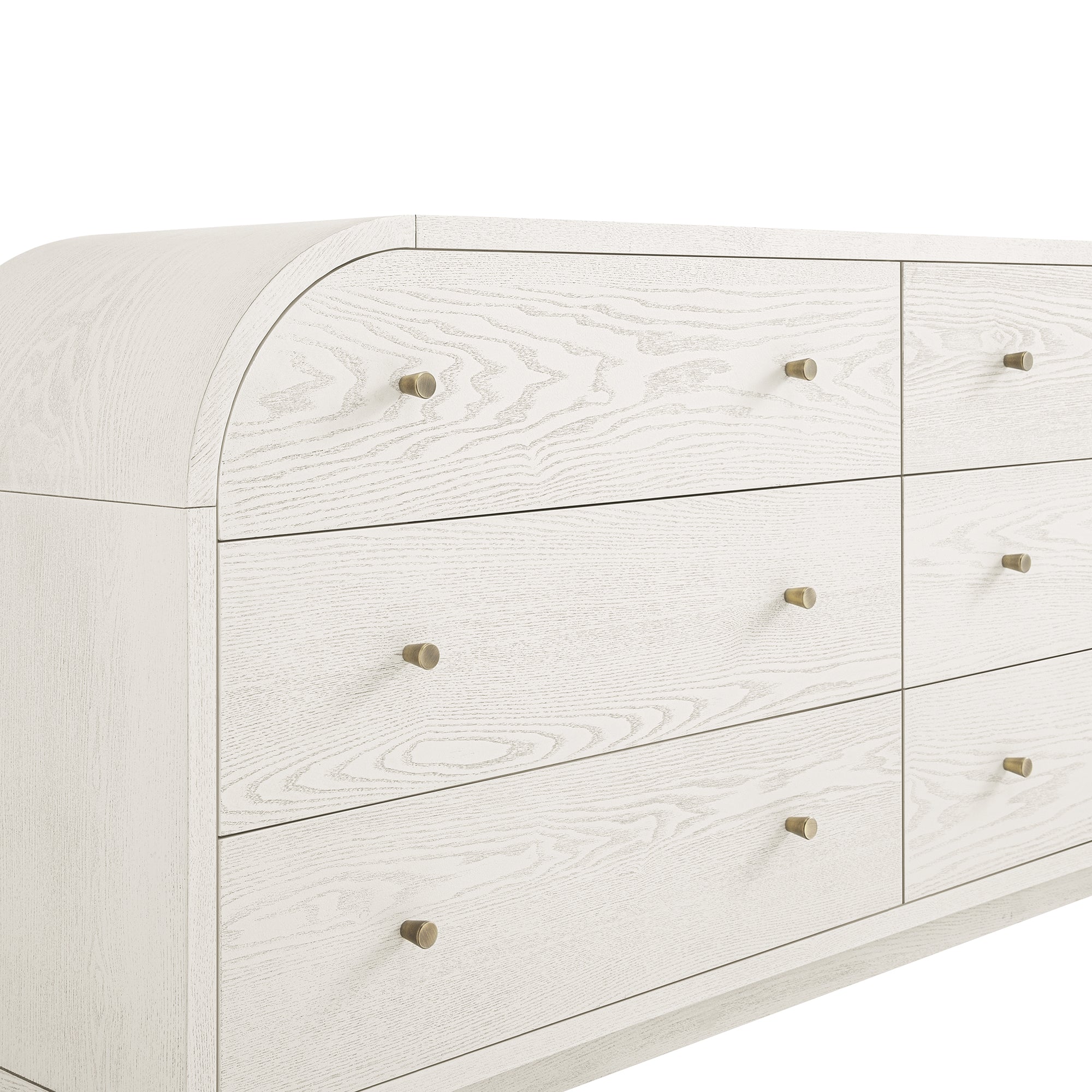 Maude Chest of 6 Drawers, Washed White Ash