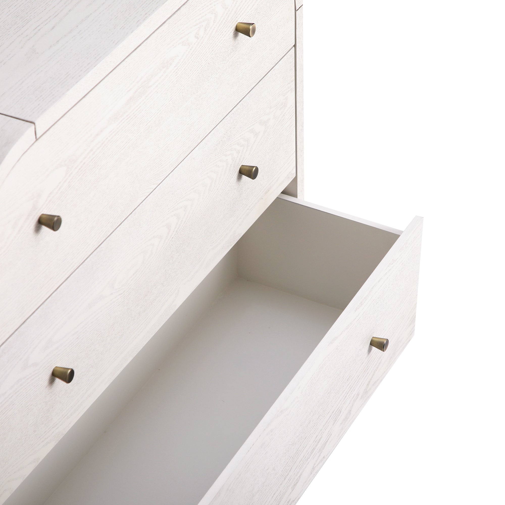 Maude Chest of 3 Drawers, Washed White Ash